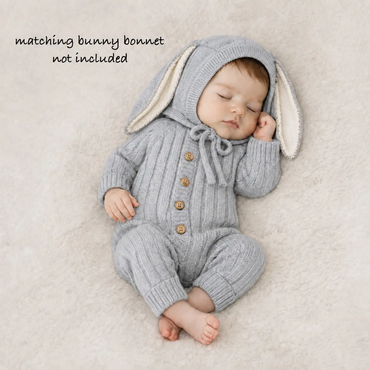 OLIVE & CRADLE The Milo Heirloom Knit Romper - Onesies