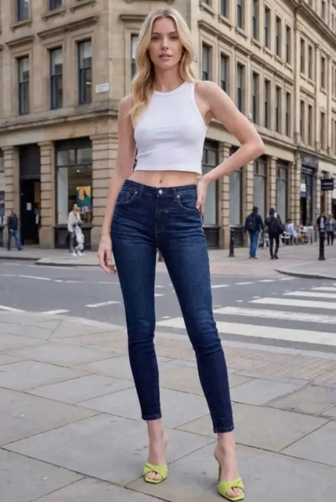 ARTEMIS VINTAGE Artemis Vintage High Rise Full Length Perfect Skinny Jeans - Jeans