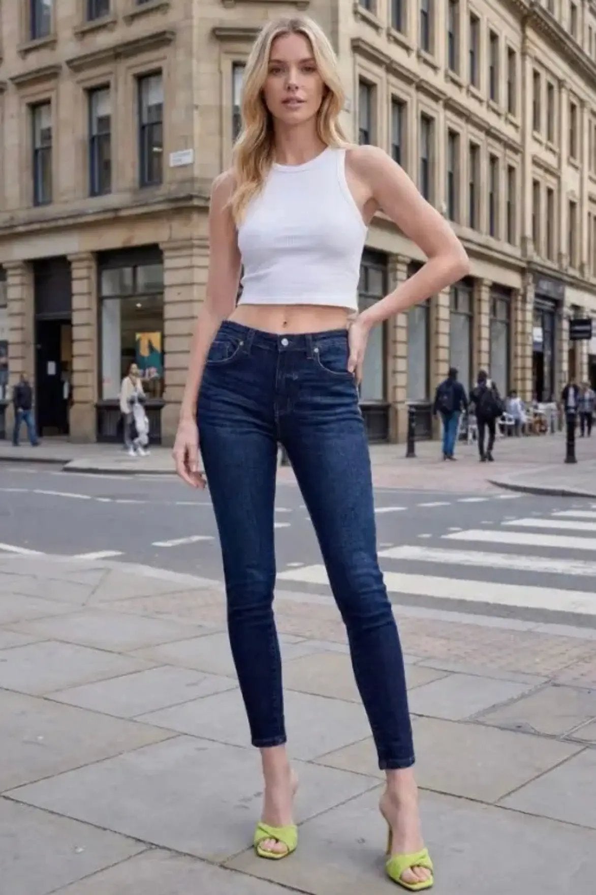 ARTEMIS VINTAGE Artemis Vintage High Rise Full Length Perfect Skinny Jeans - Jeans