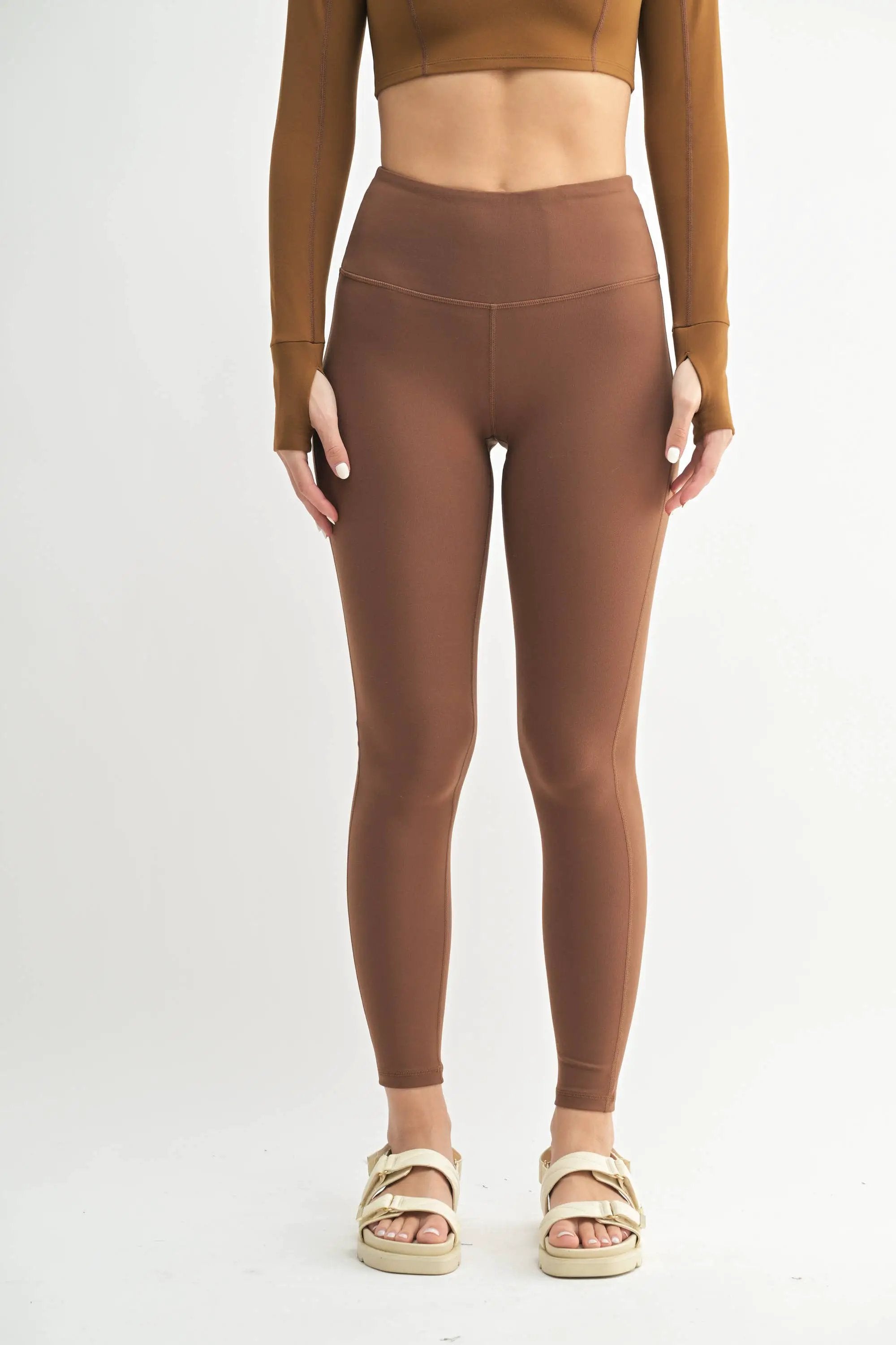 Mono B Mono B - Mono B GREEN - Essential Solid Leggings - Leggings Mono B - Mono B GREEN - Essential Solid Leggings