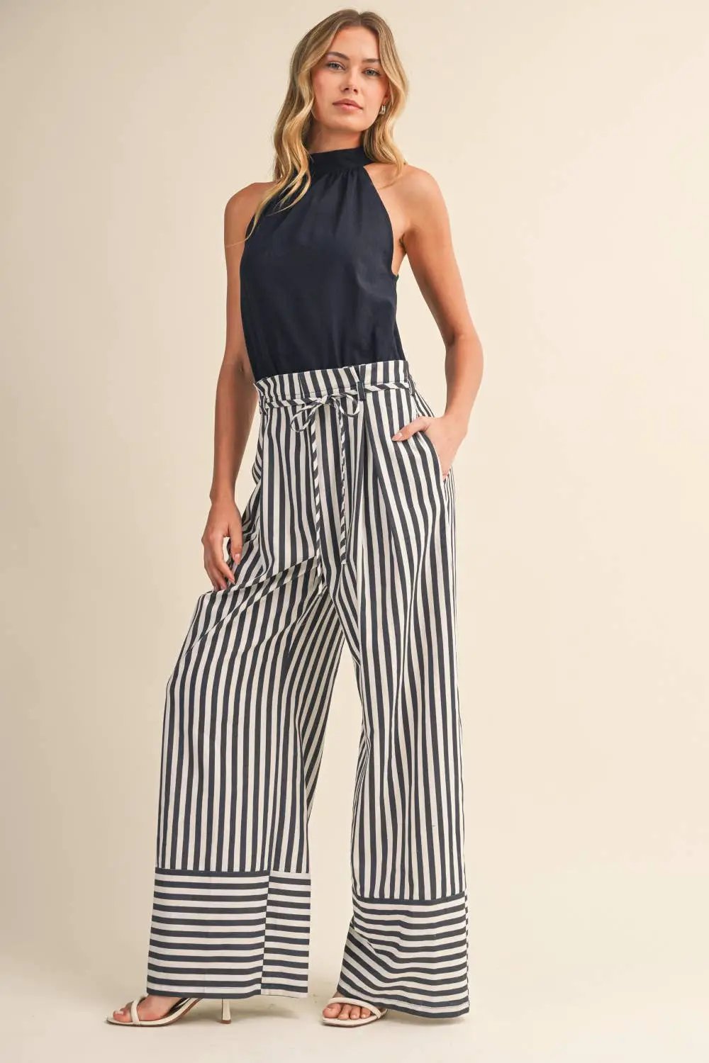 Klesis The Harborline Tie-Waist Jumpsuit - One-Pieces