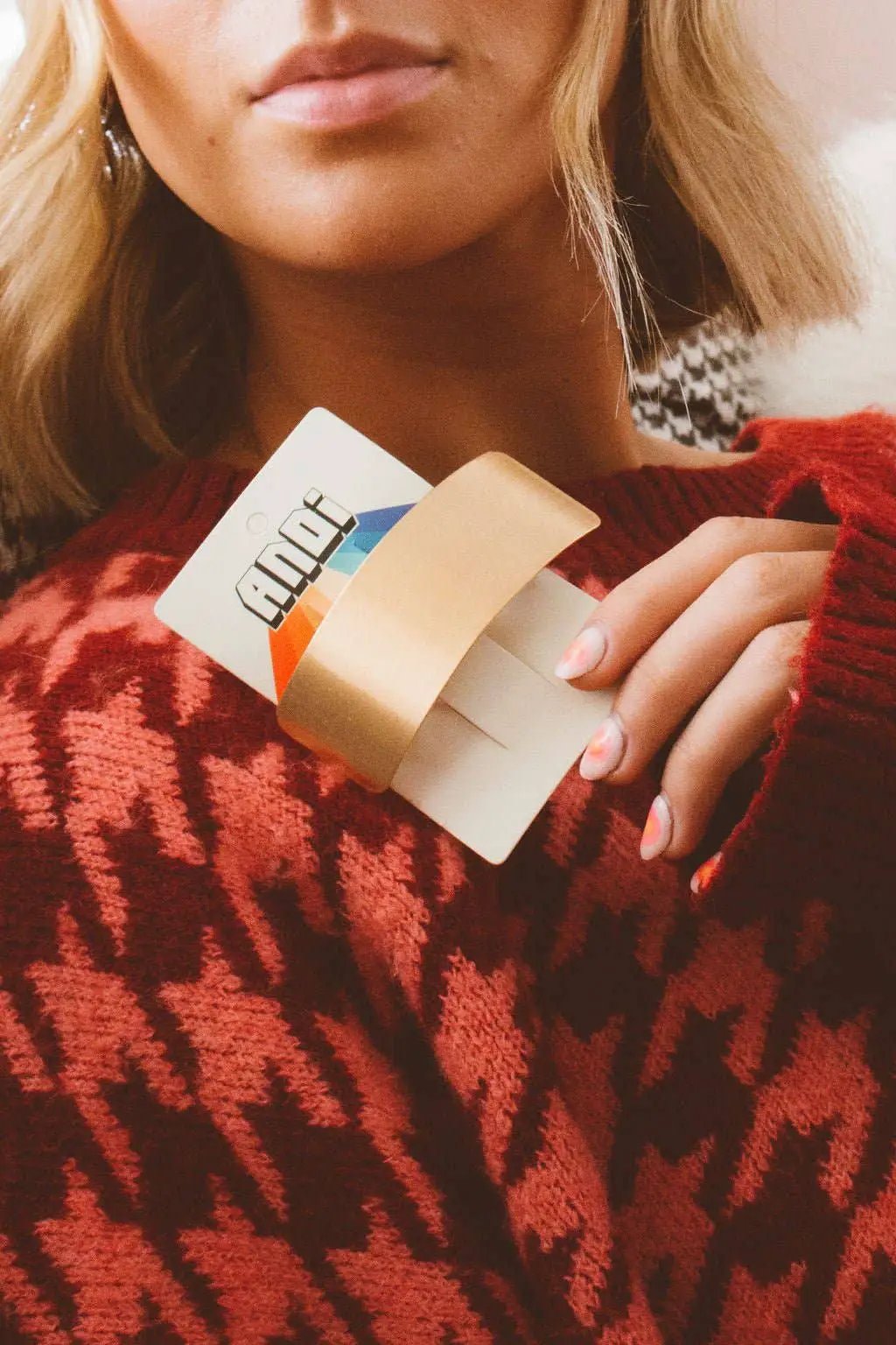 Shop ANDi Brushed Bronze Bar Clip - Hair Pins, Claws & Clips