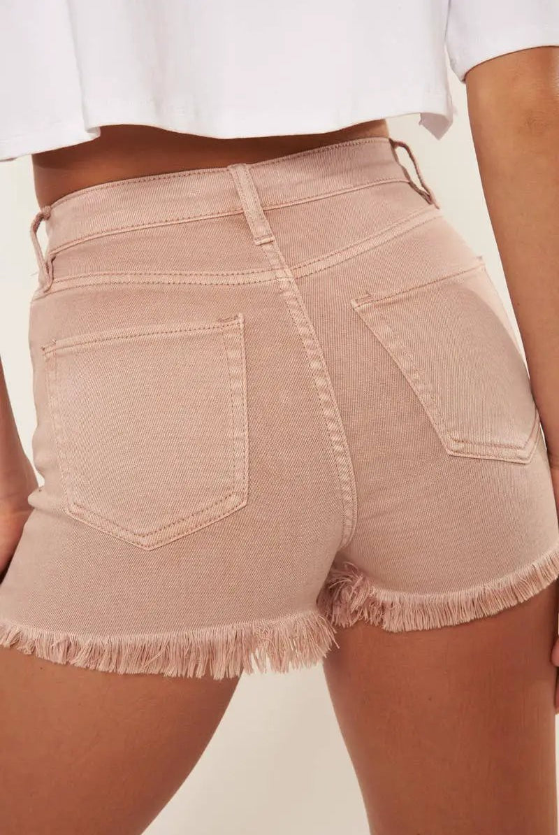 Nature Denim The Blush Rush High Rise Denim Shorts - Shorts shorts