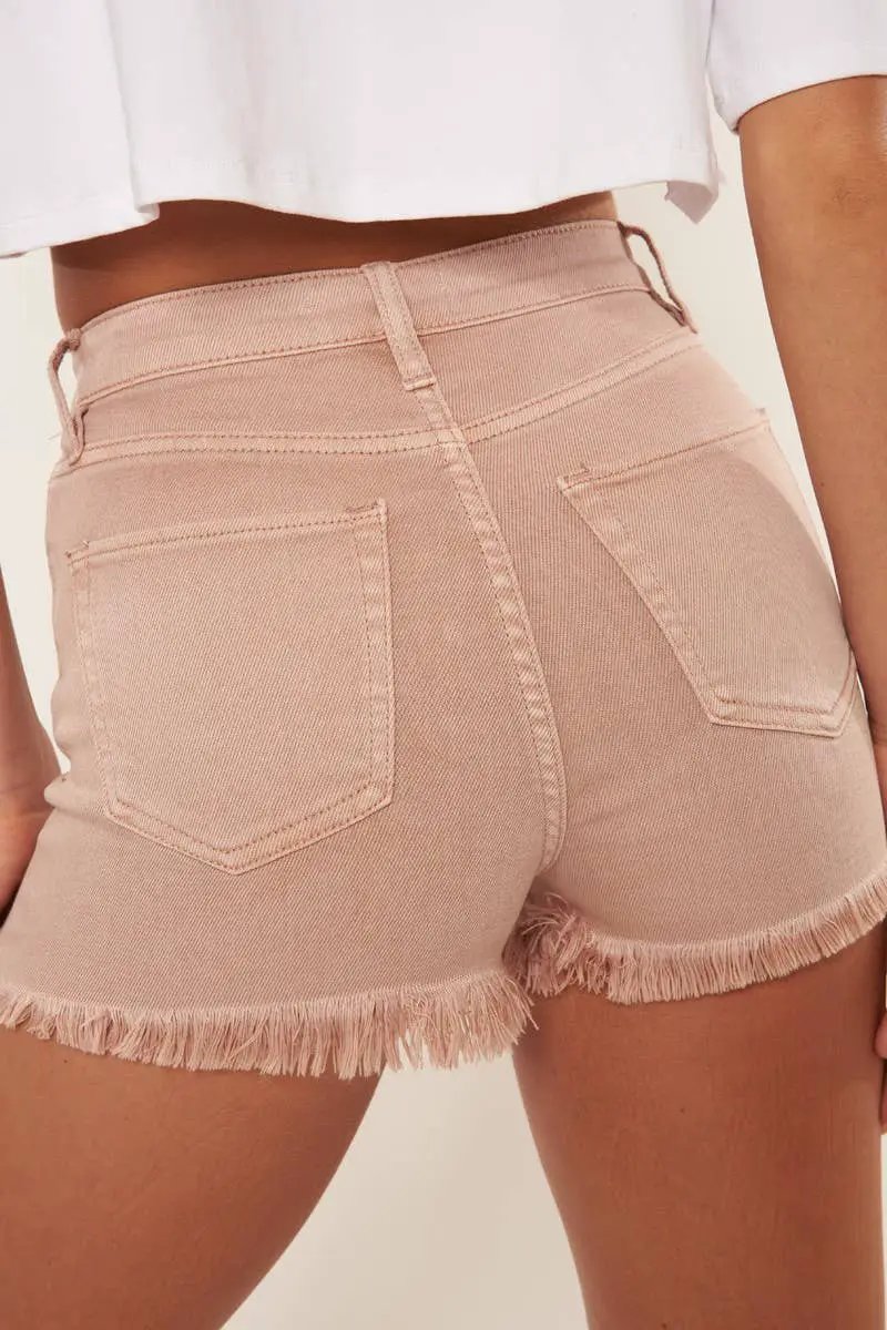 Nature Denim The Blush Rush High Rise Denim Shorts - Shorts shorts