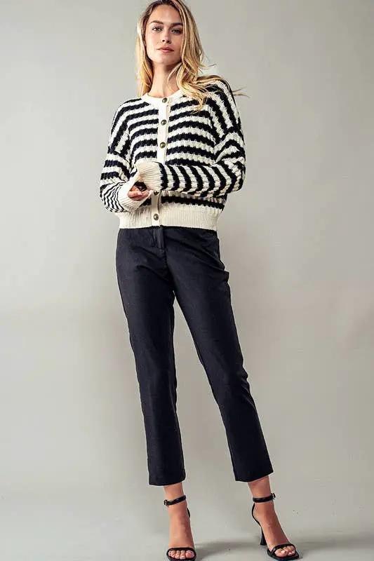 Urban Daizy Metro Chic Cropped Trousers - Trousers