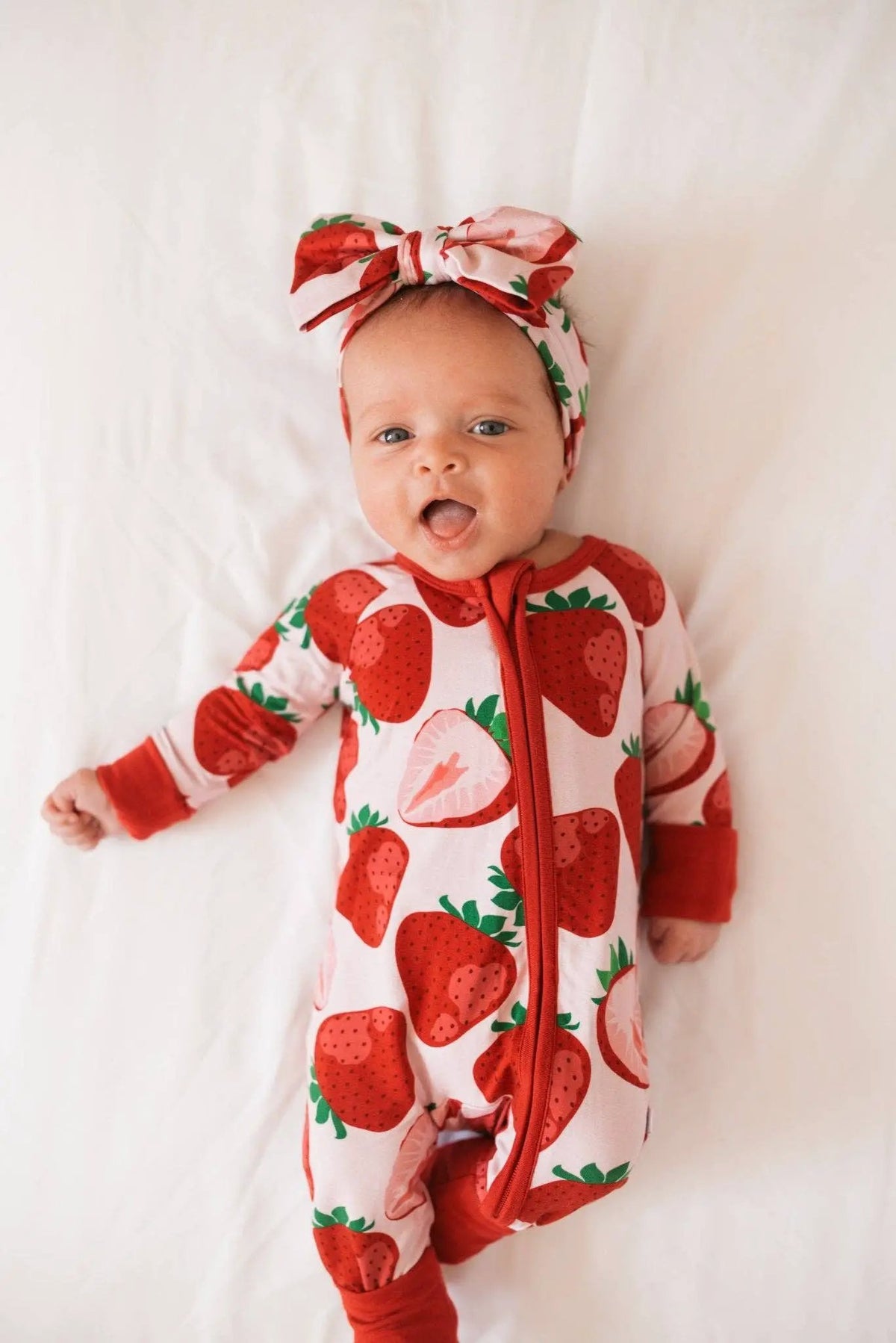 Jammie Session formerly Big Dreams Little Jammies Berry Sweet Bamboo Romper - Baby One-Pieces