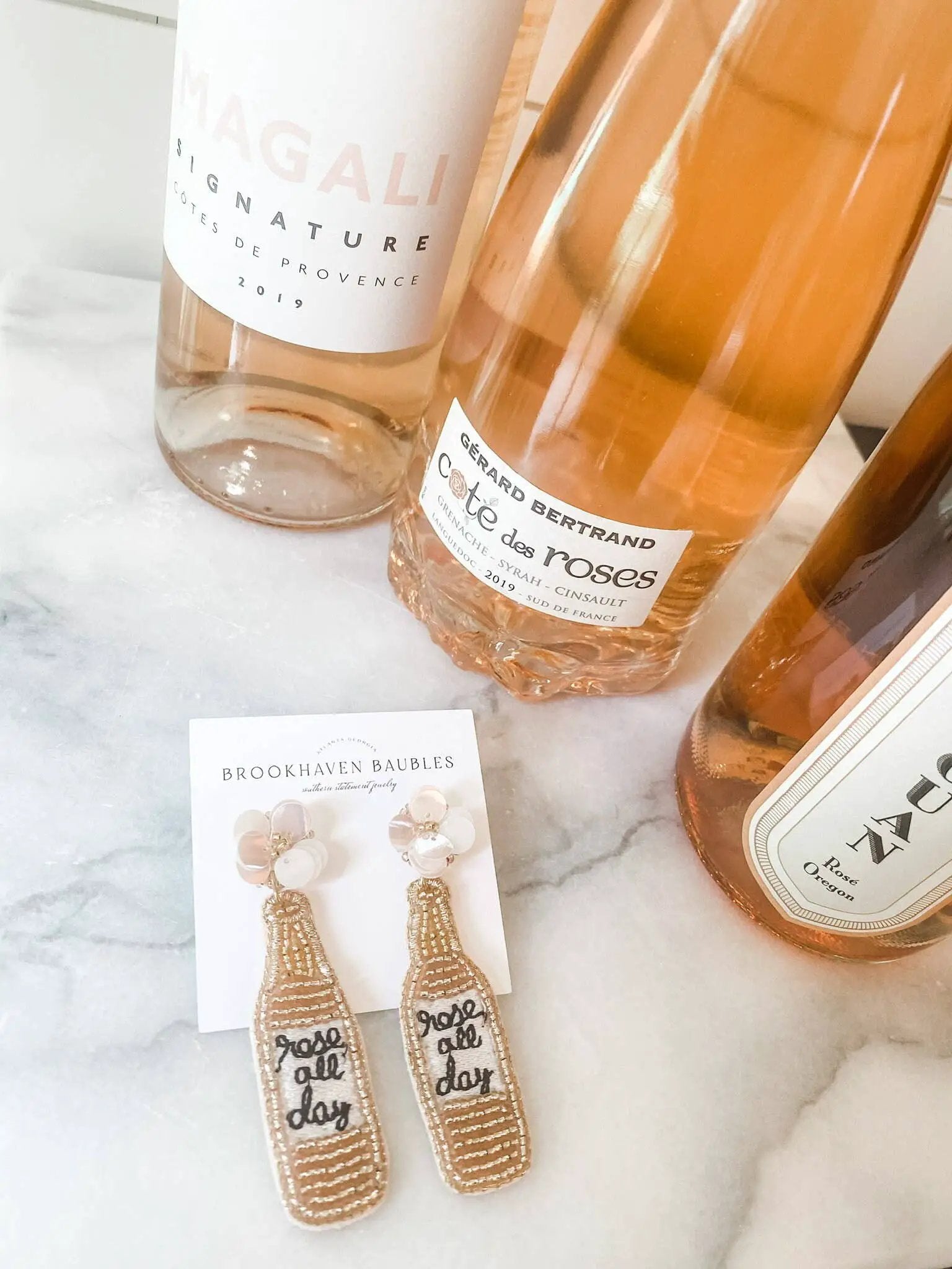 Brookhaven Baubles Blush Rose All Day Beaded Sequin Statement Earrings - Earrings rose all day earrings