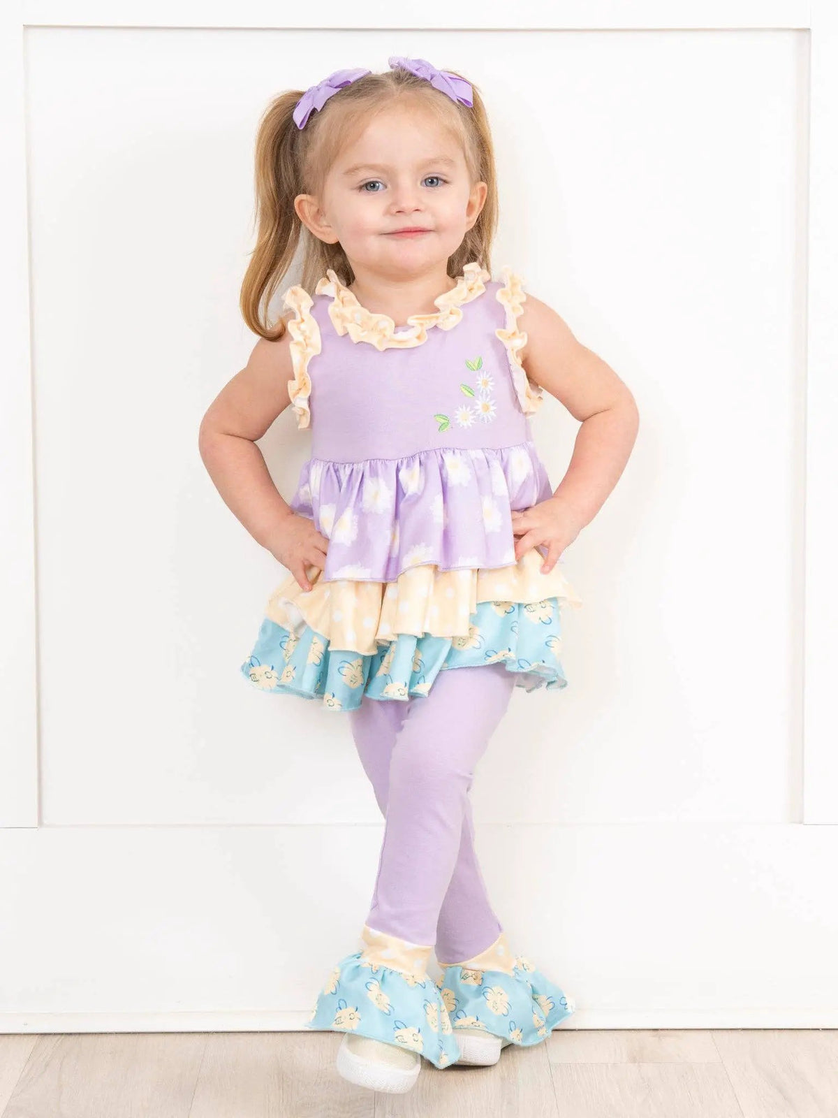 Marie Nicole Clothing Marie Nicole Clothing - Dancing Daisies Ruffle Outfit - Baby & Toddler Outfits