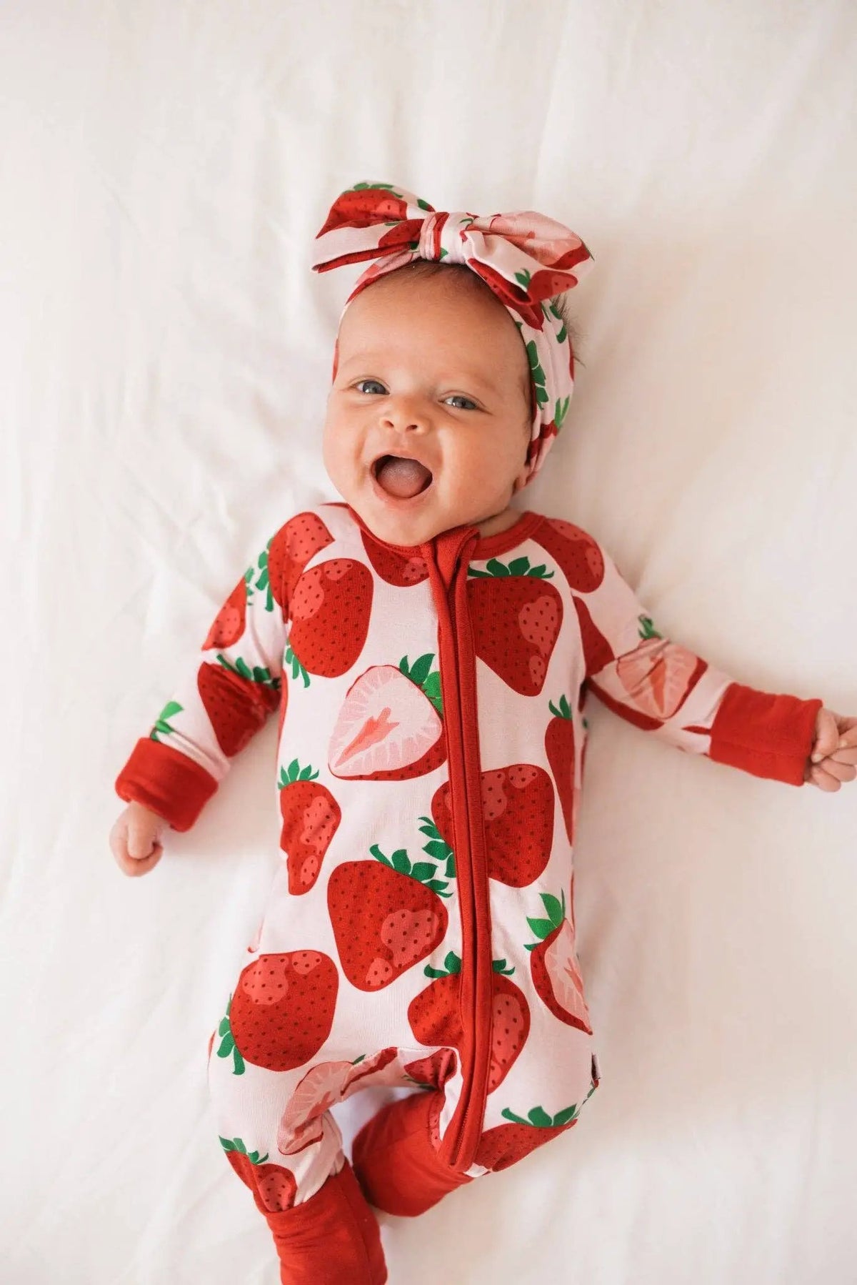 Jammie Session formerly Big Dreams Little Jammies Berry Sweet Bamboo Romper - Baby One-Pieces