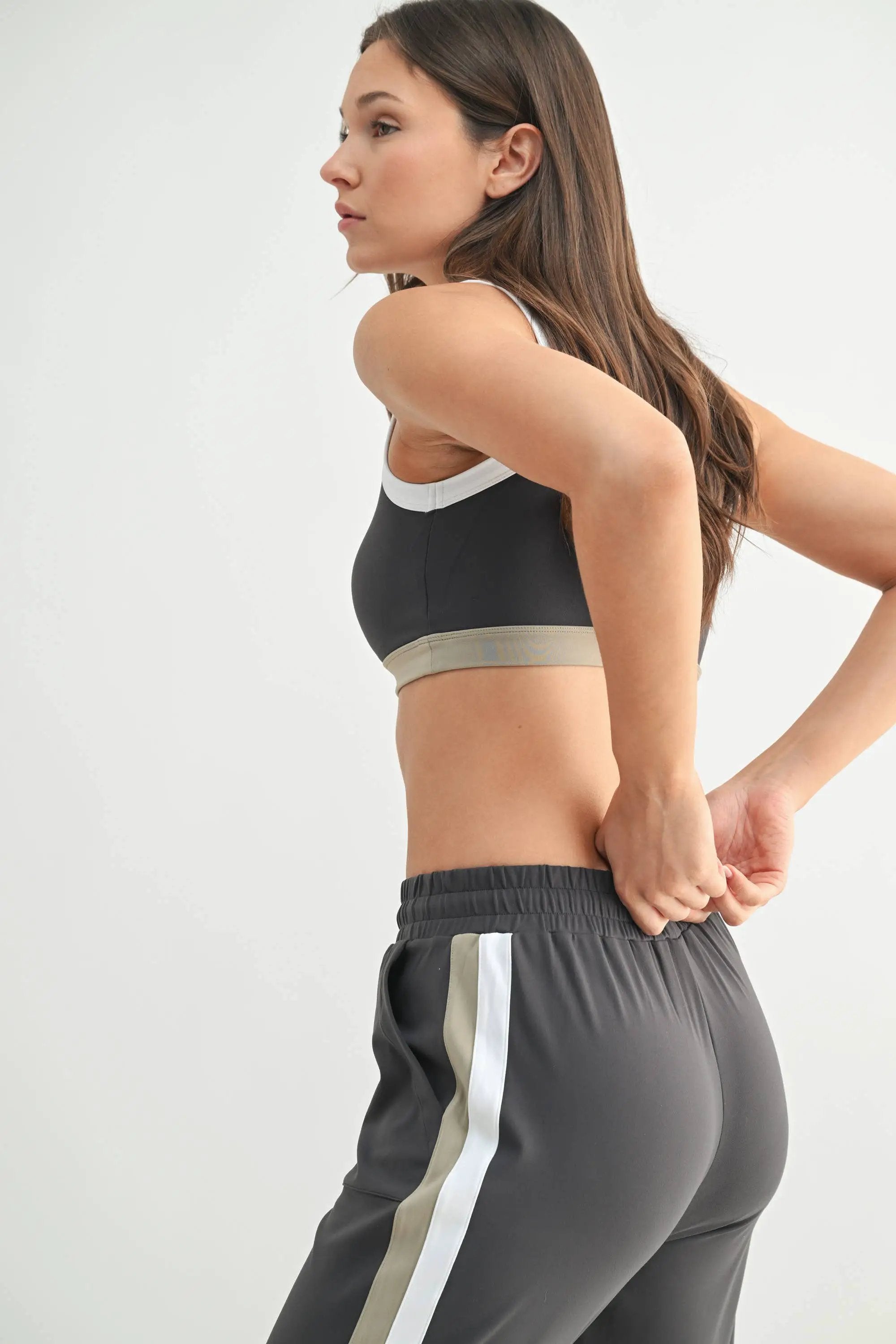Mono B The PowerPlay Active Set in Dark Grey Combo - Activewear Mono B - PowerPlay Active Set