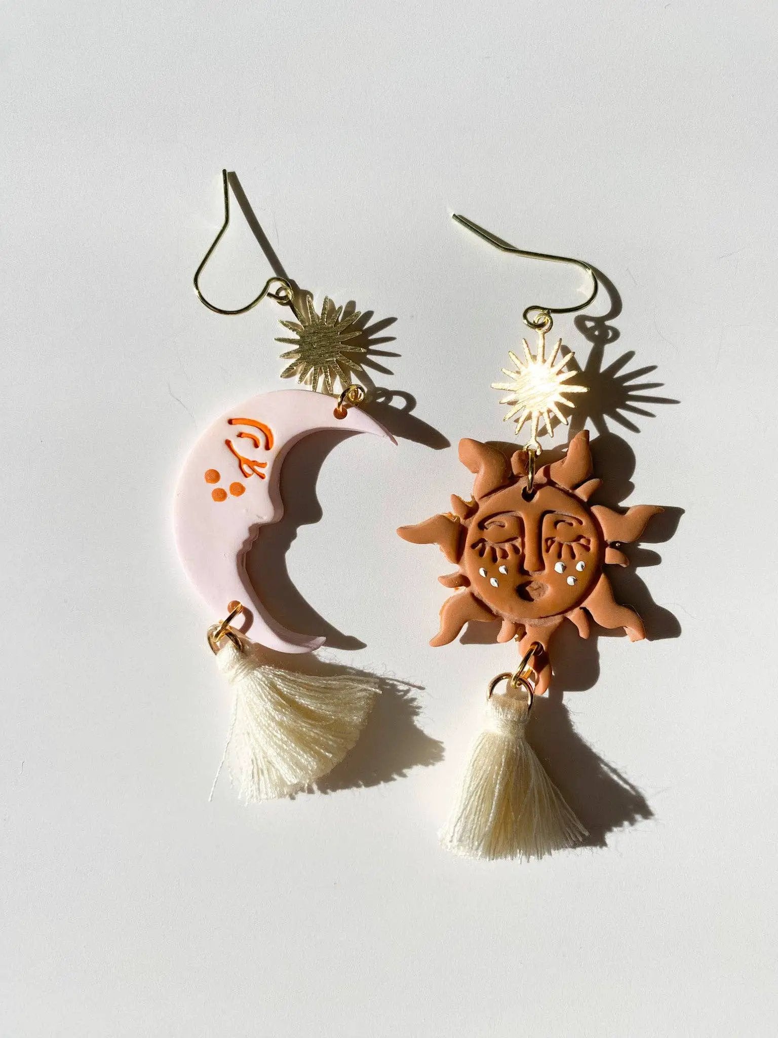 Blush and Bash Studio Blush and Bash Studio - Boho Sun and Moon Earrings - Earrings