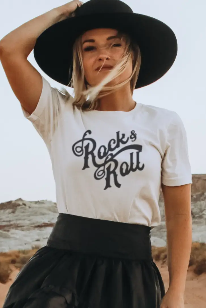 Funk Town Tees Funk Town Tees - Rock and Roll Graphic Tee - T-Shirts