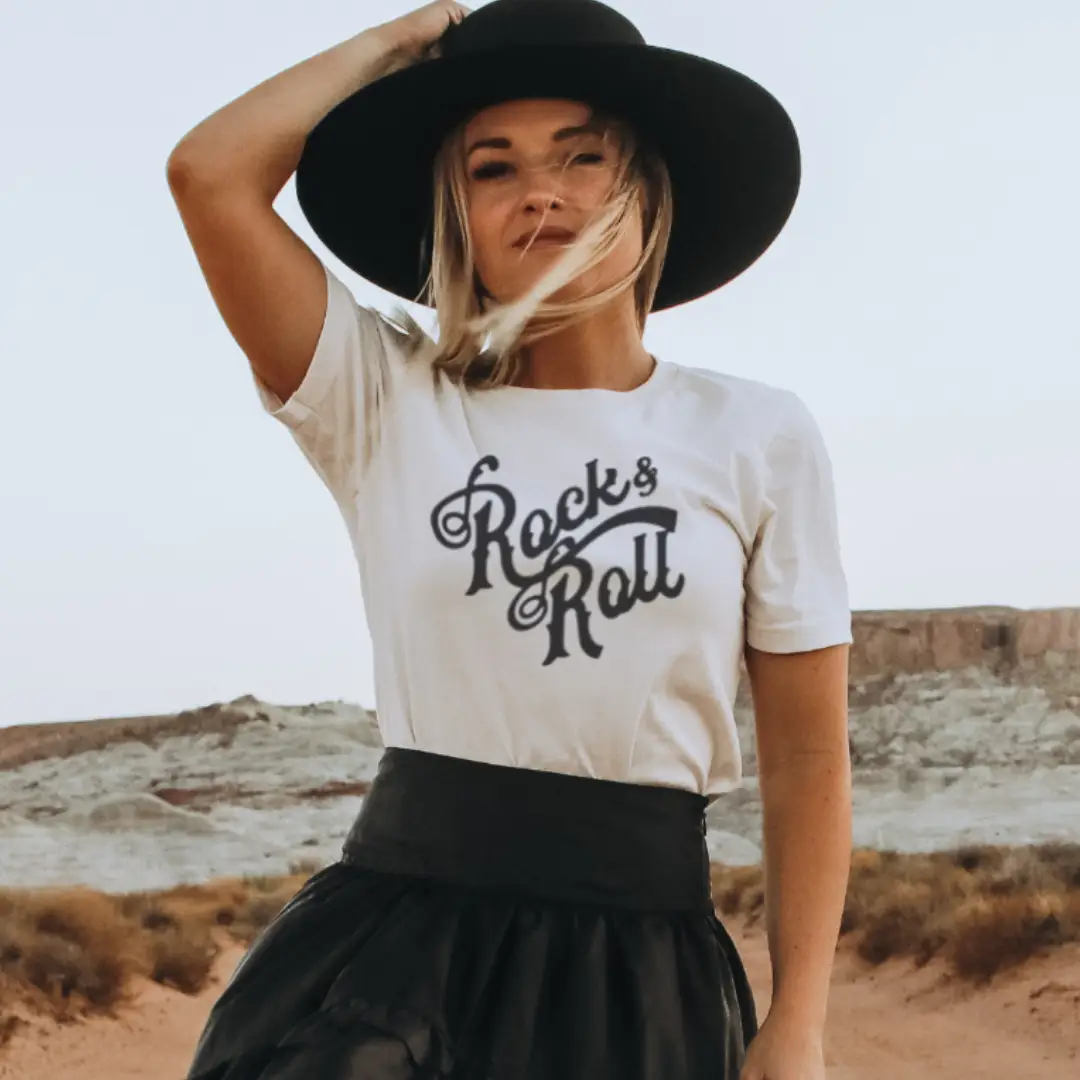Funk Town Tees Funk Town Tees - Rock and Roll Graphic Tee - T-Shirts