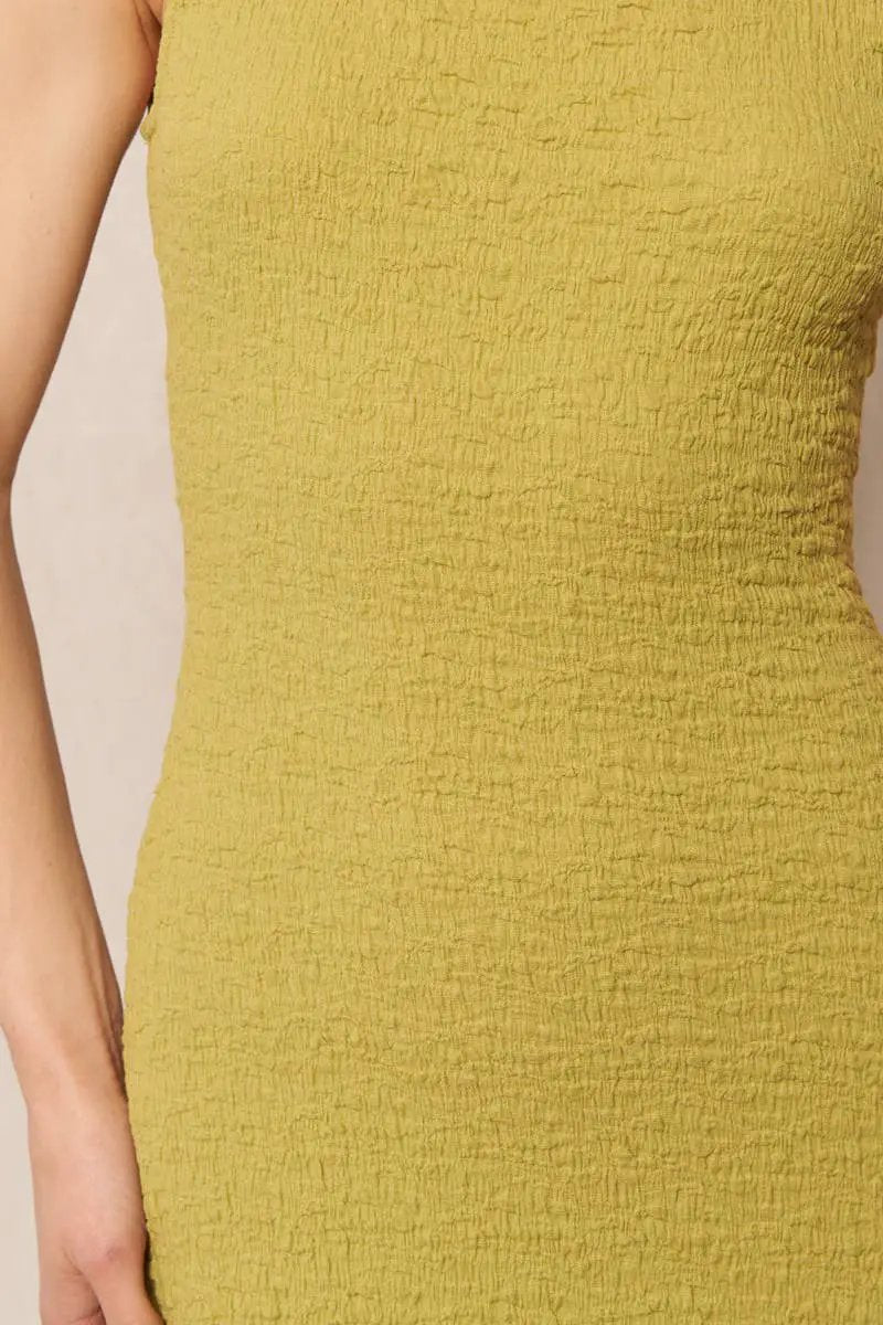 En Crème En Crème Lime Sleeveless Bodycon Dress - Dresses