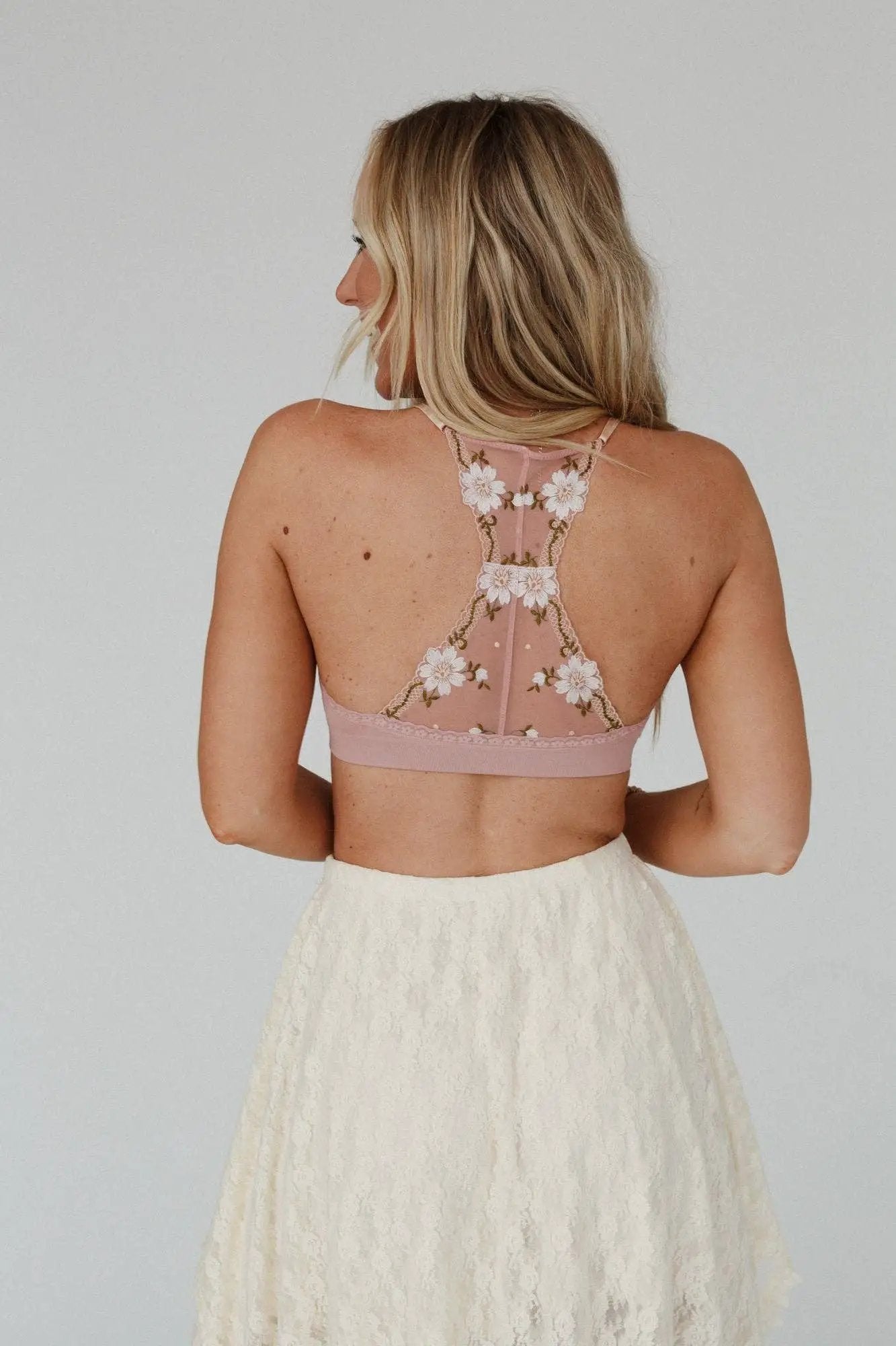 Three Bird Nest Three Bird Nest - Daisy Breeze Bralette - Pink - Camisoles