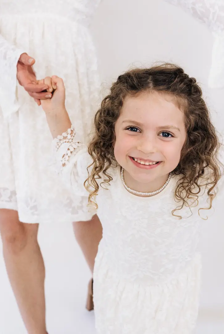 HAHA MAMA Clothing Ivory Lace Mommy & Me Dress - Mini - Baby & Children's Dresses