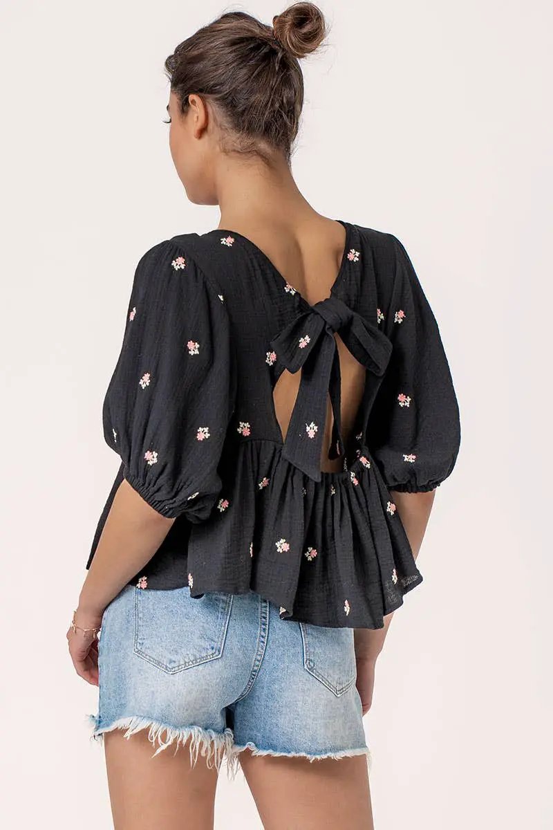 Urban Daizy Blown Away Gauze Blouse - Blouses
