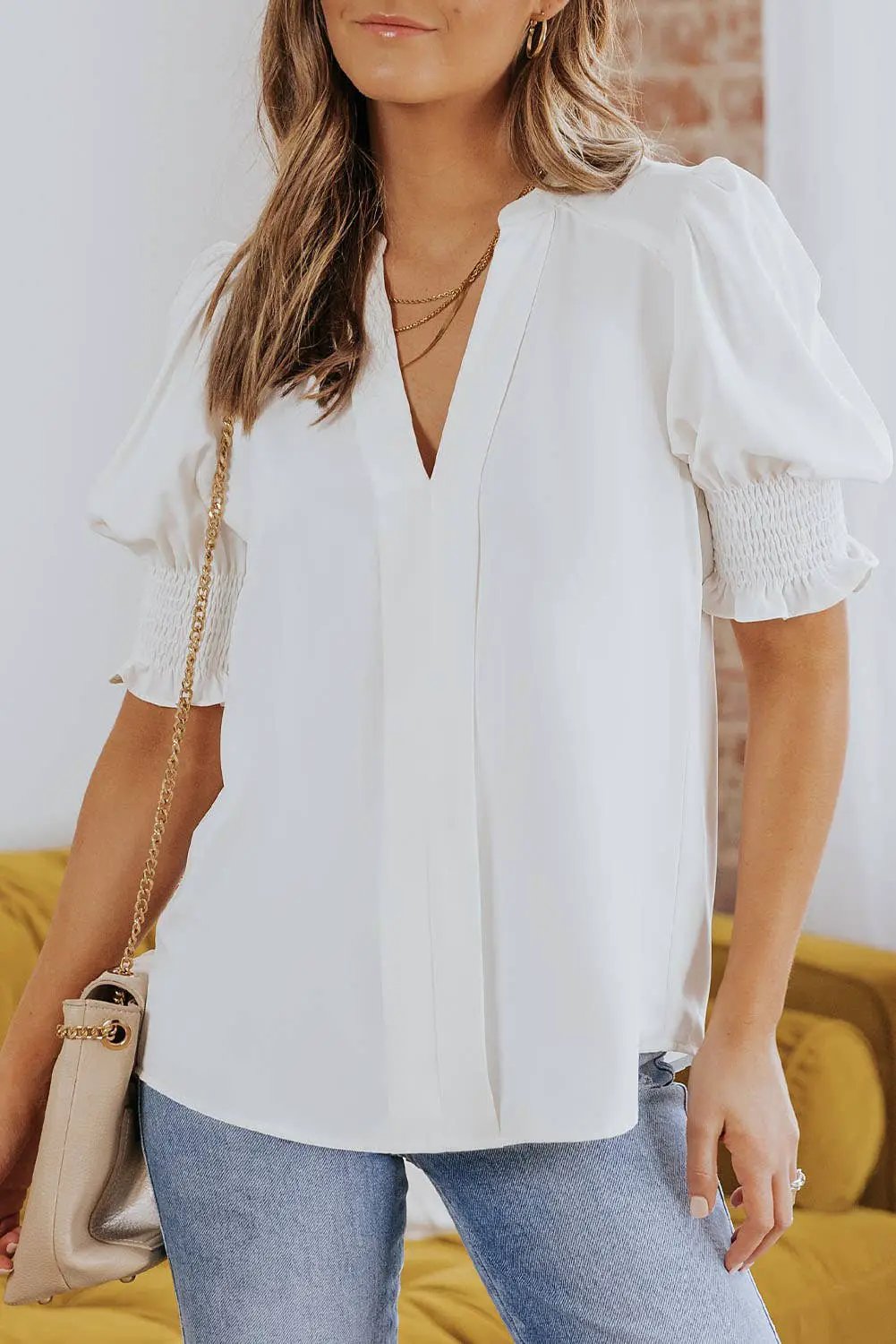 1 the Woman The Everyday Essential Basic Blouse - Blouses blouse