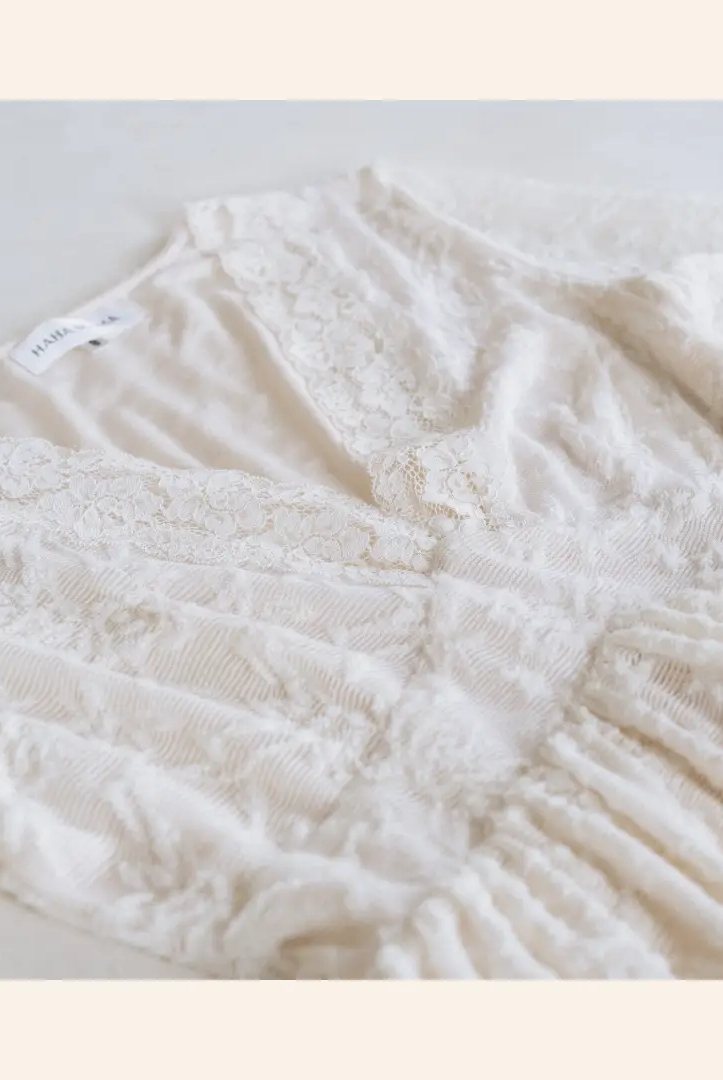 HAHA MAMA Clothing Ivory Lace Mommy & Me Dress - Mommy - Dresses