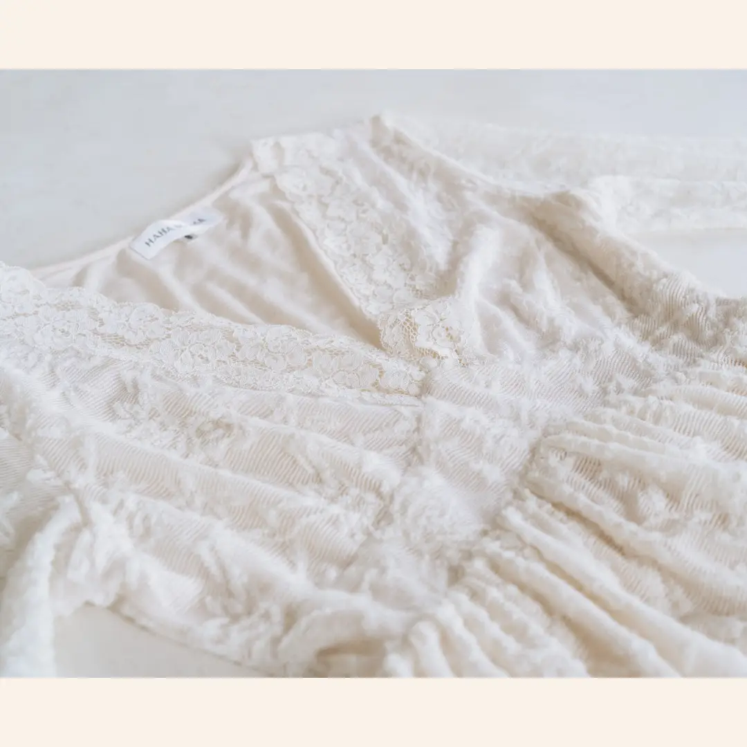HAHA MAMA Clothing Ivory Lace Mommy & Me Dress - Mommy - Dresses