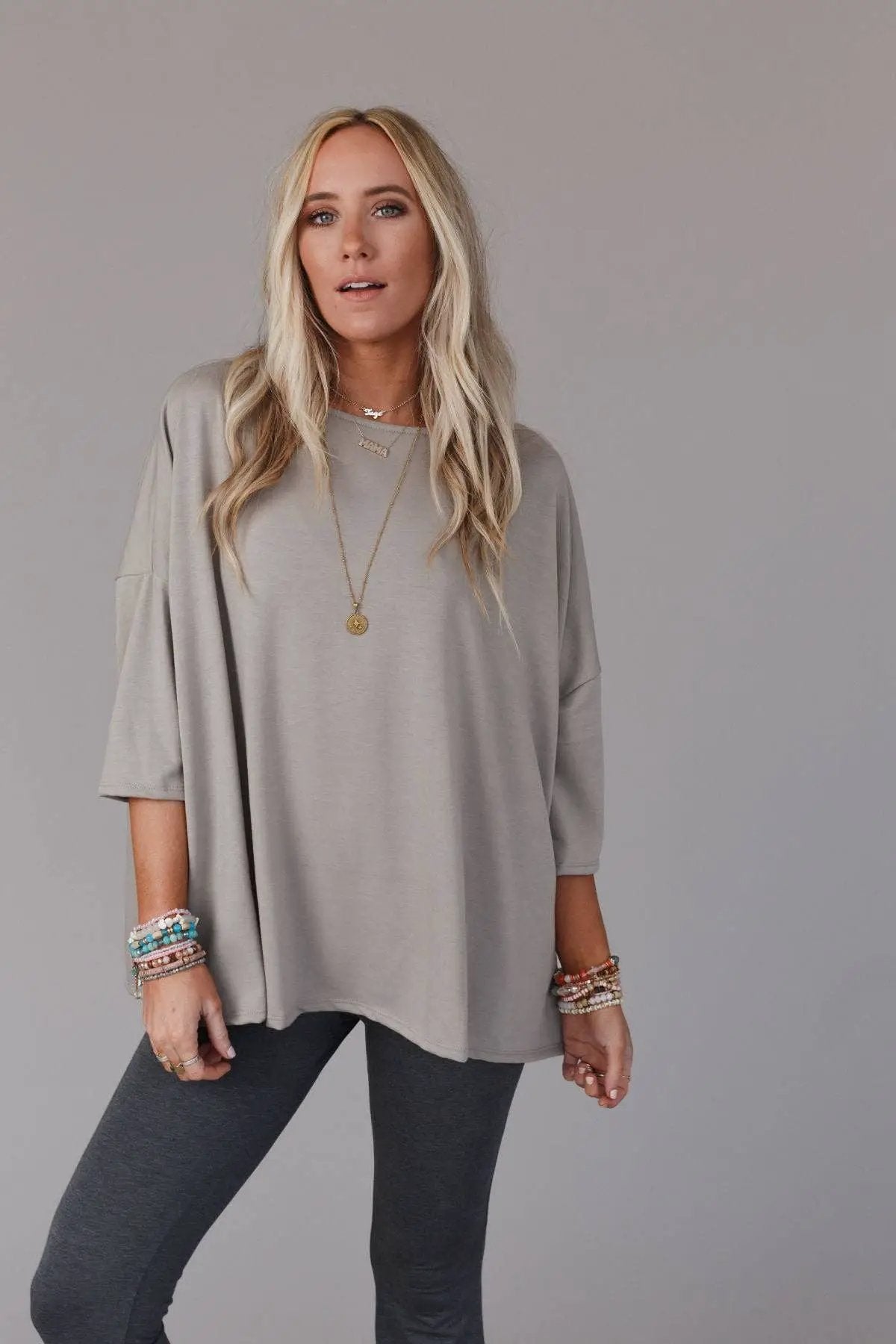 Three Bird Nest Three Bird Nest - Cozy Cool Oversized Tee - Coco: - T-Shirts