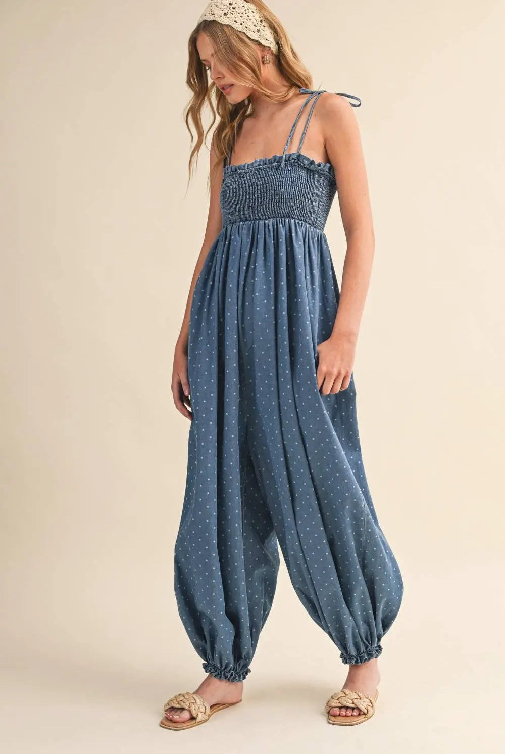 Klesis The Easygoing Charm Polka Dot Jumpsuit - One-Pieces
