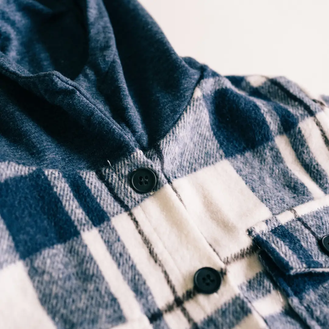 HAHA MAMA Clothing The Blue Jean Baby Flannel: INFANT - Shirts