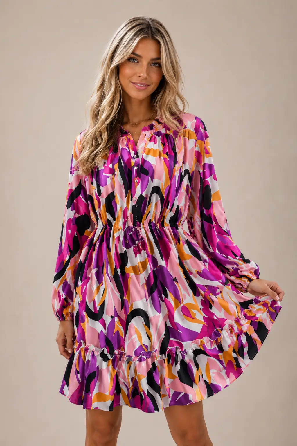 JODIFL The Electric Bloom Dress - Dresses