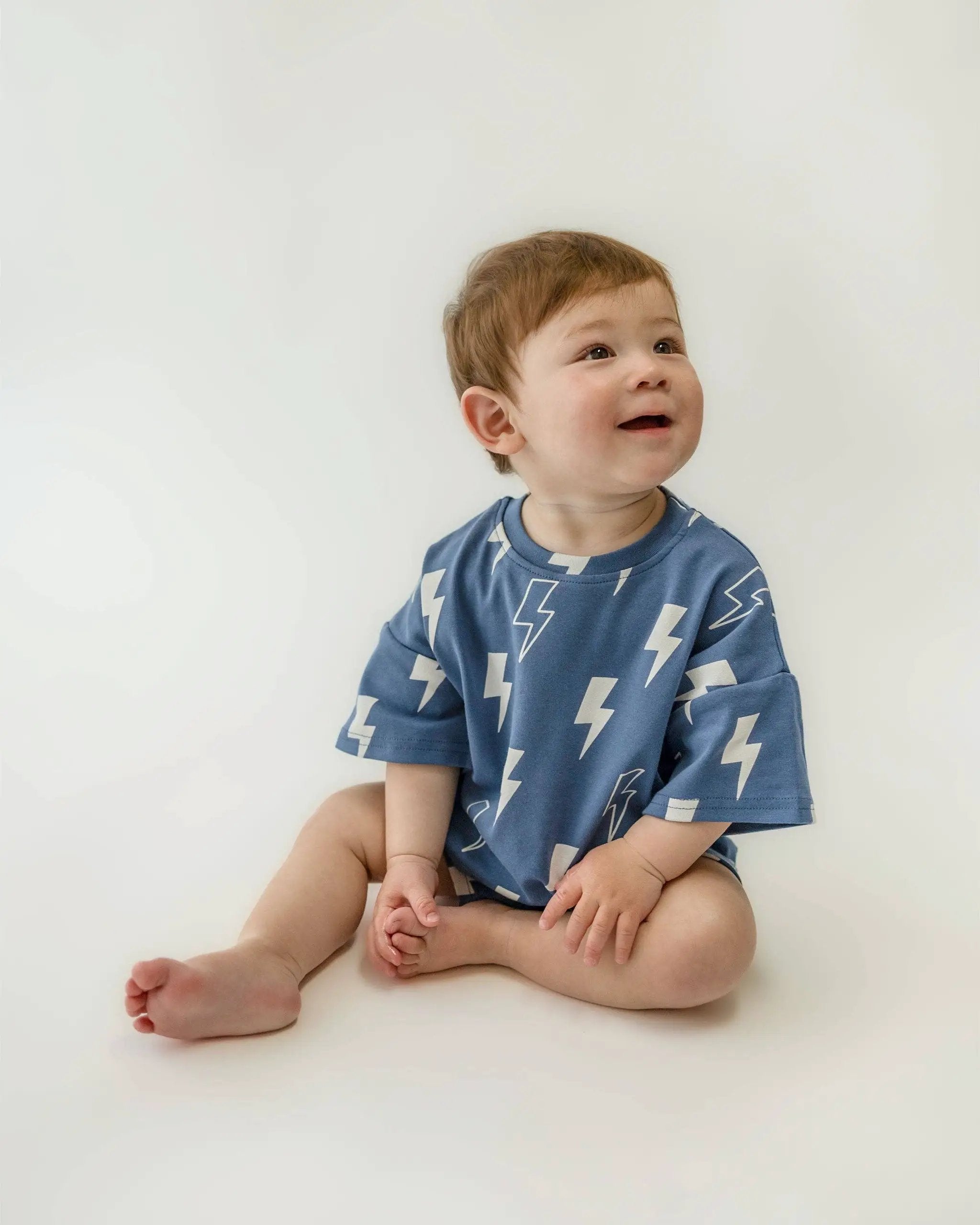 Lucky Panda Kids Blue Bolt Lounge Set - Baby & Children's Outfits