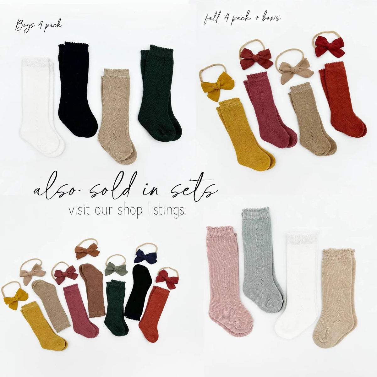 OLIVE & CRADLE Classic Knee-High Socks - Socks