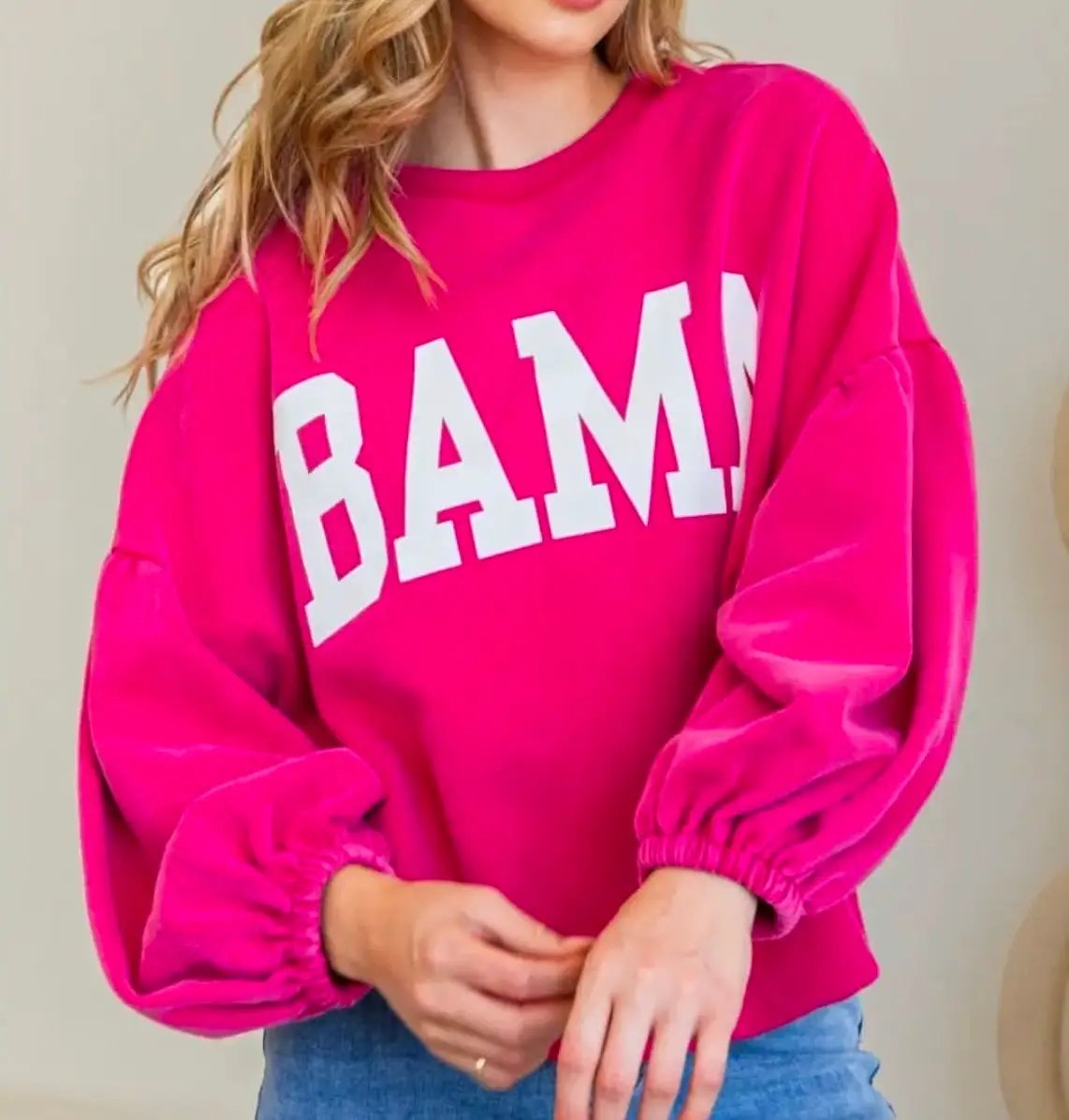 Oddi BAMA Bubble Sleeve Sweatshirt - Sweatshirts BAMA BUBBLE SLEEVE SWEATSHIRT