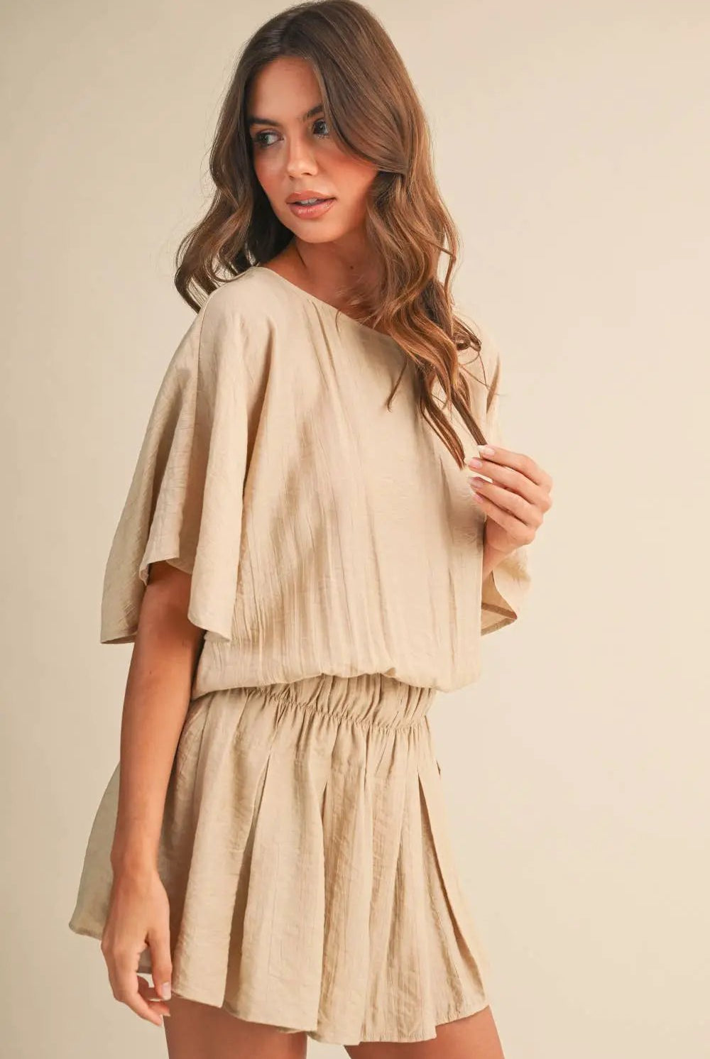 Klesis The Sandstone Breeze Crinkle Flutter Romper - One-Pieces