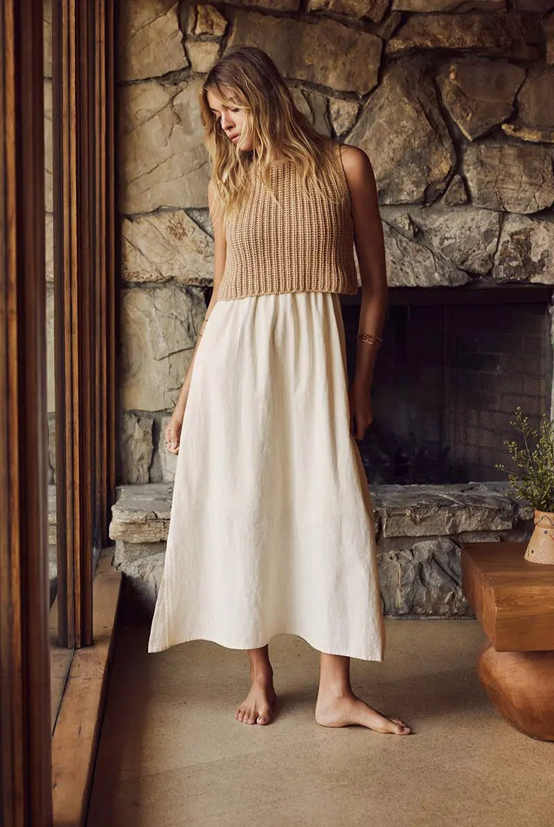 in february The Warm Glow Twofer Midi Dress - Dresses