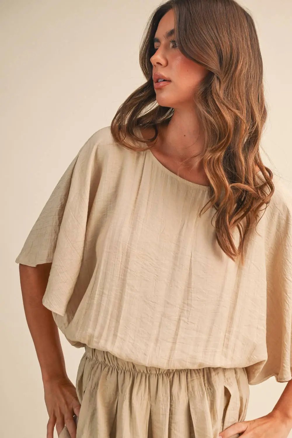 Klesis The Sandstone Breeze Crinkle Flutter Romper - One-Pieces