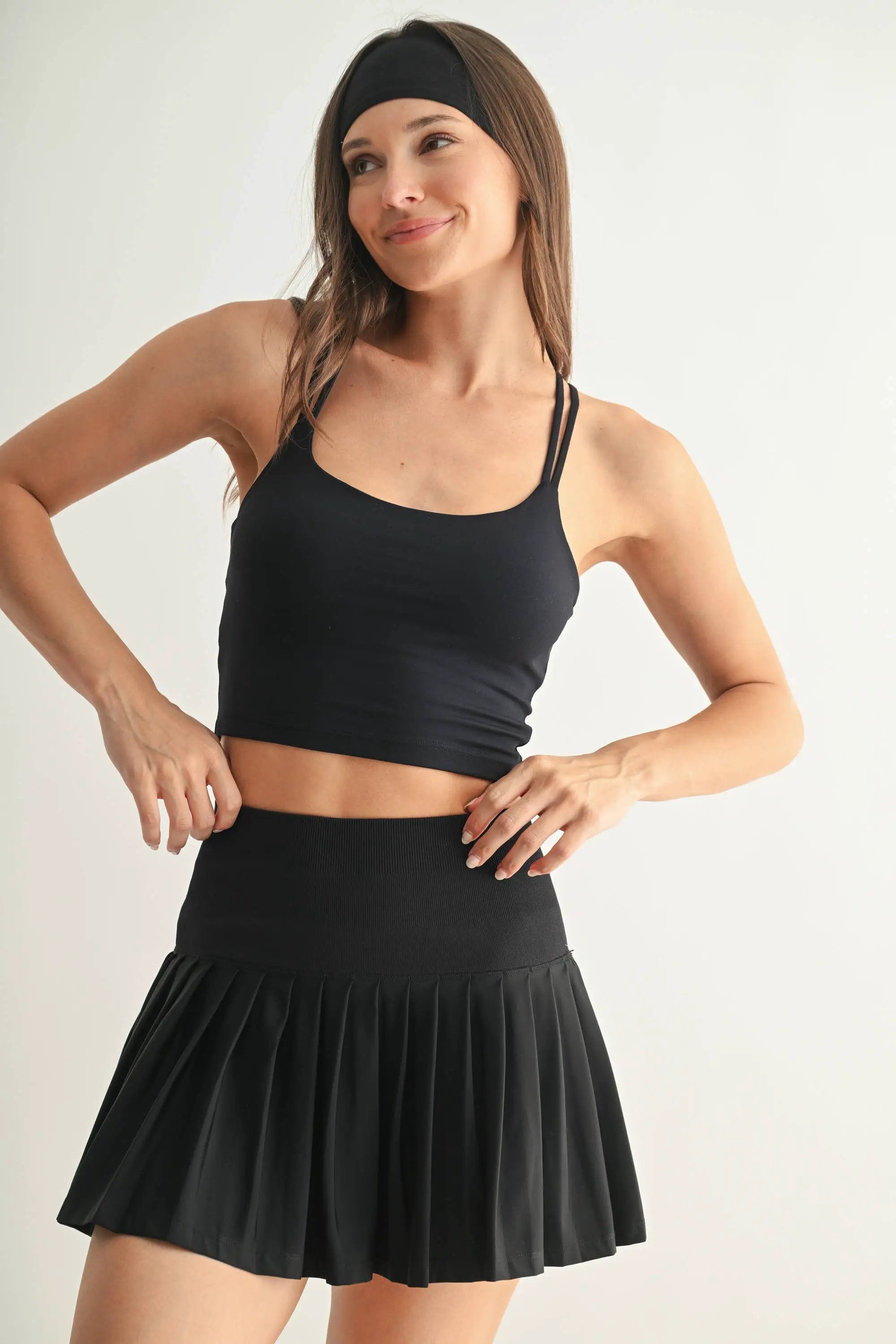 Mono B Mono B - Venice Cloud Light Criss-Cross Sports Bra - Sports Bras Mono B - Venice Cloud Light Criss-Cross Sports Bra