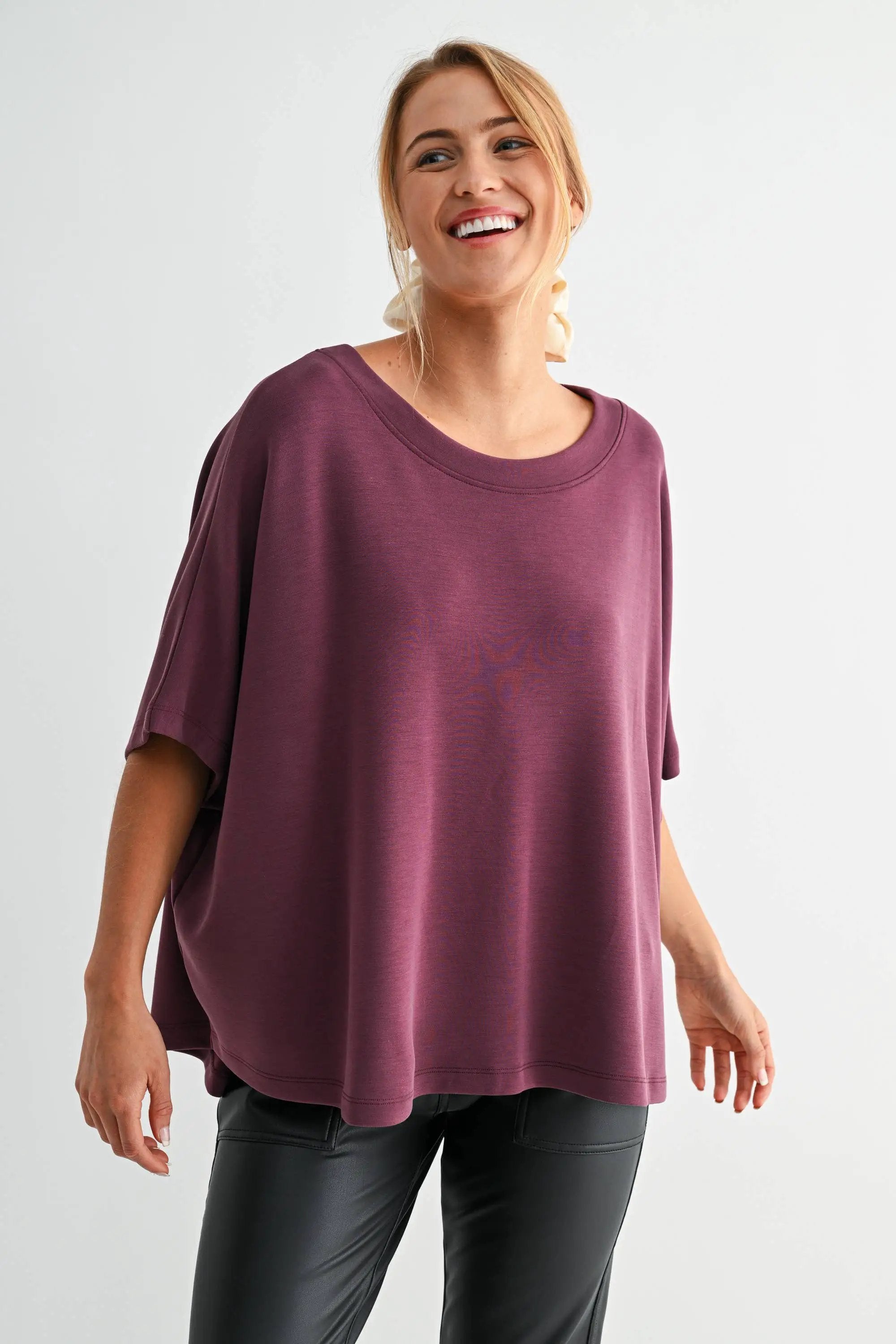Mono B Mono B - Laguna Boatneck Top - Blouses Mono B - Laguna Boatneck Top