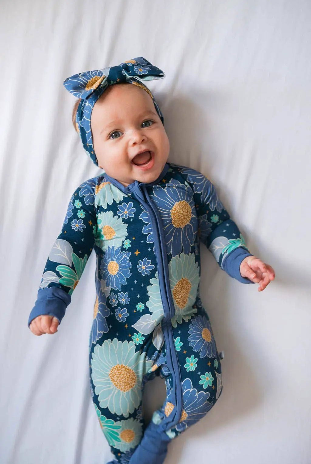 Jammie Session formerly Big Dreams Little Jammies Bluepsie Daisy Romper - Baby One-Pieces