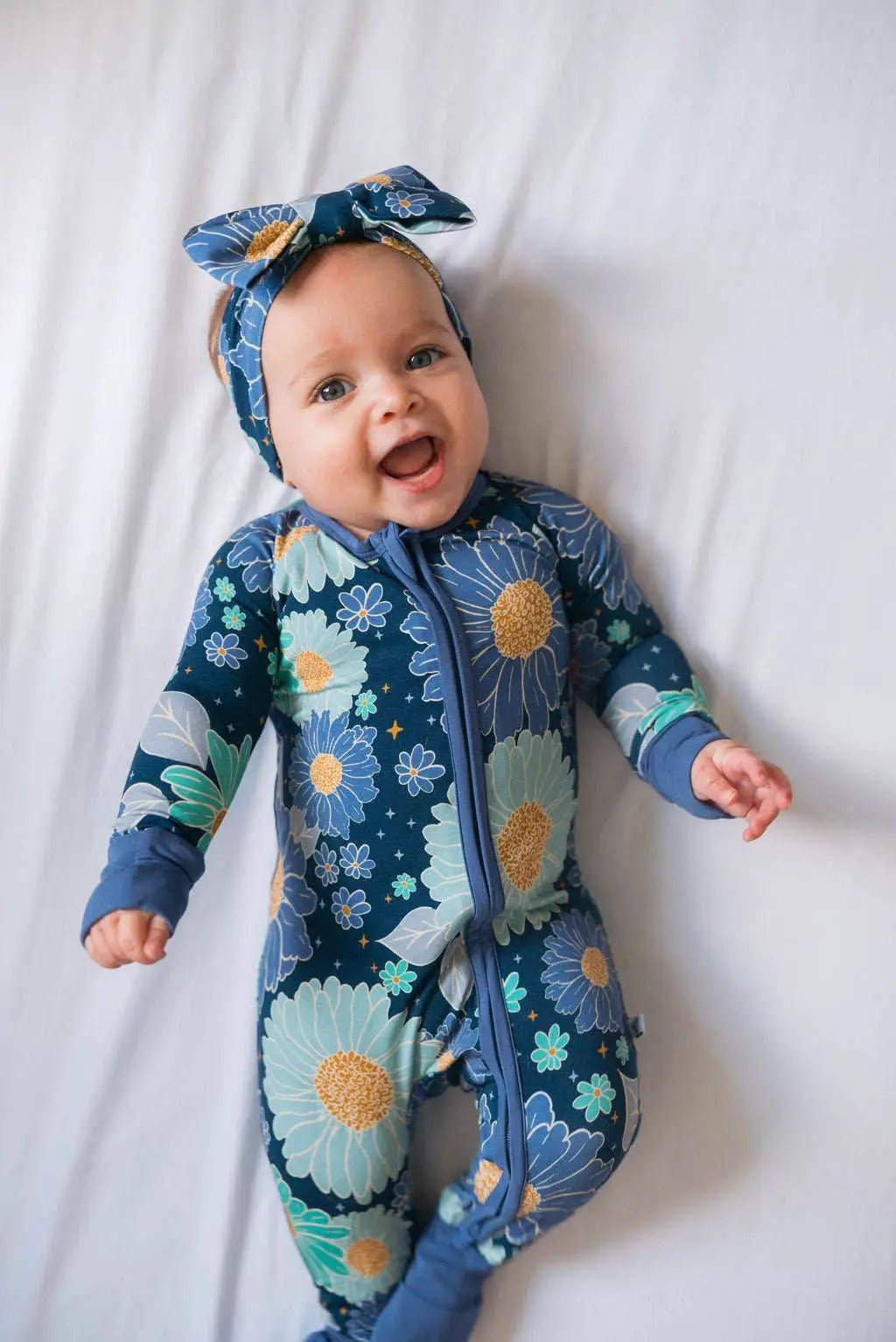 Jammie Session formerly Big Dreams Little Jammies Bluepsie Daisy Romper - Baby One-Pieces