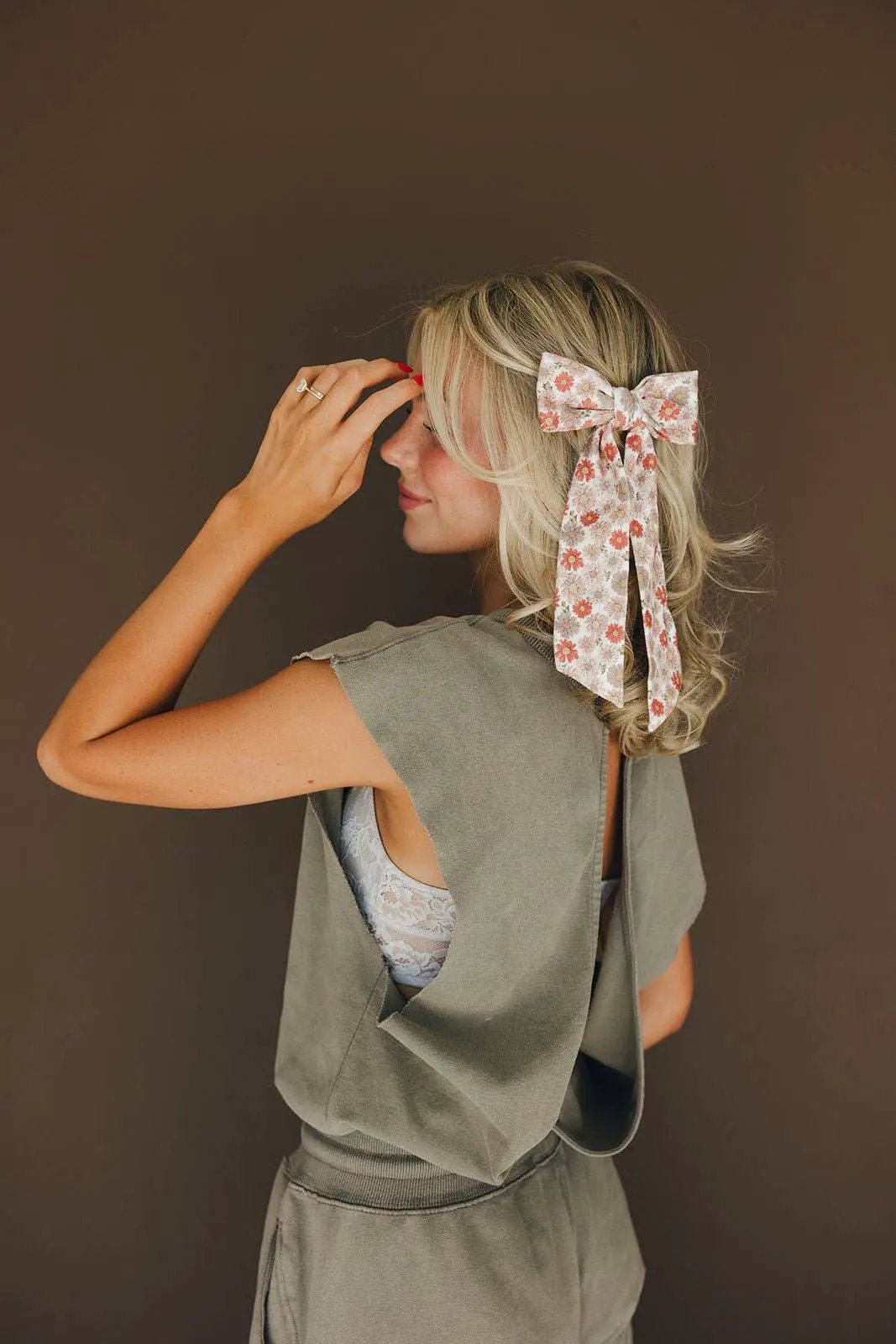 Shop ANDi The Gemma Vintage Floral Bow Barrette - Hair Pins, Claws & Clips Gemma Bow Barrette