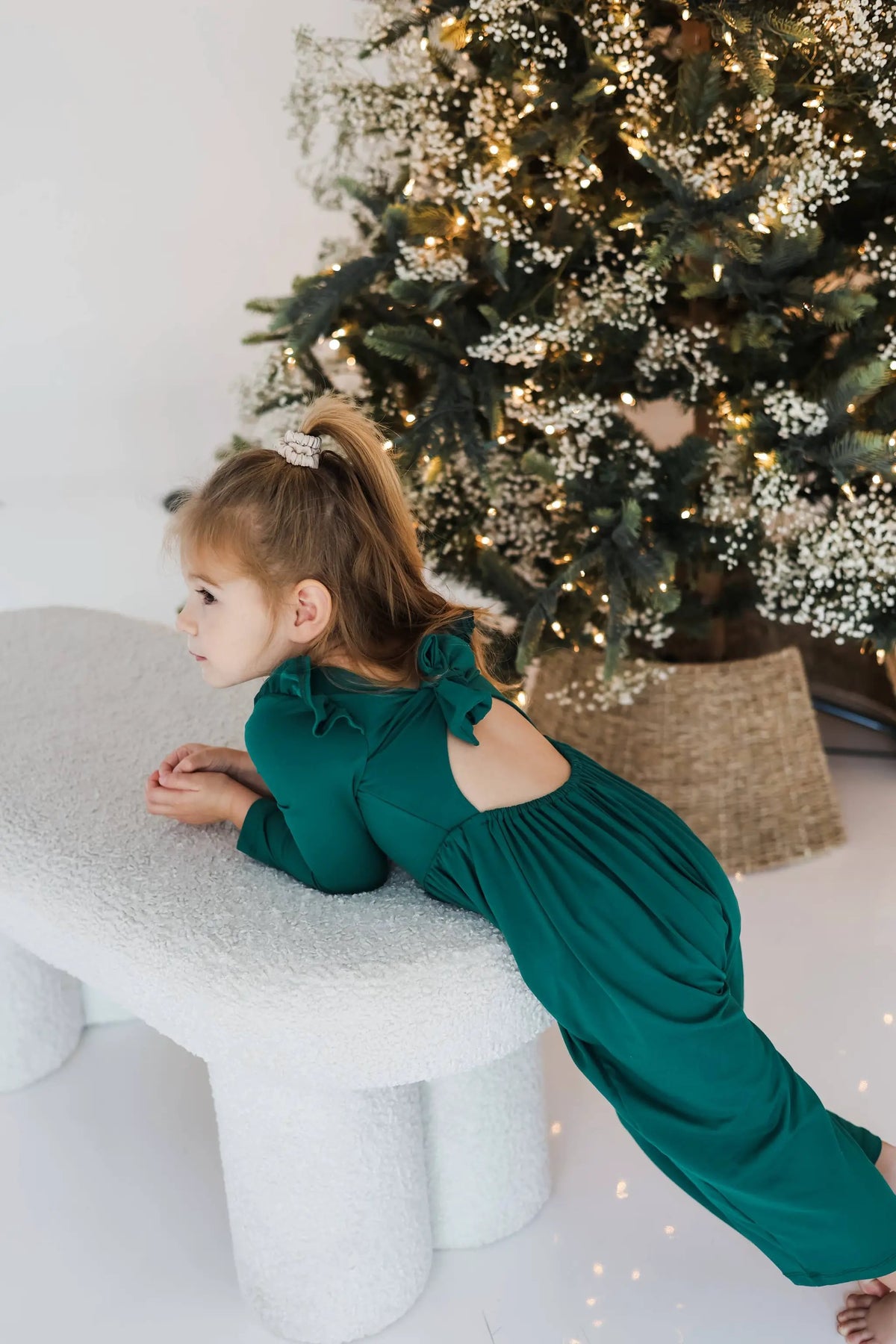Celebrate Your Tribe Celebrate Your Tribe - Emerald Long Sleeve Jumpsuit: 6-12 month -
