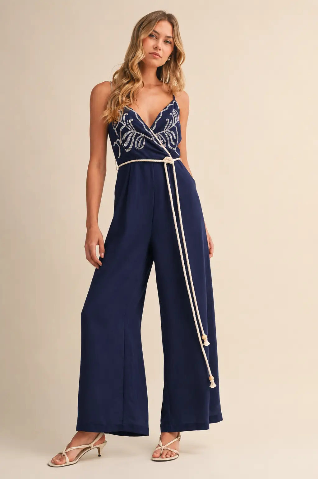 Klesis The Harbor Lights Embroidered Jumpsuit - One-Pieces