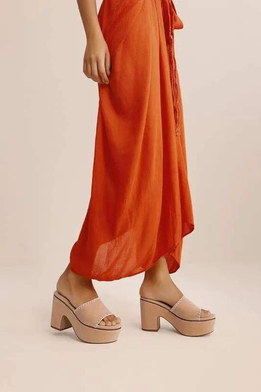 MiiM The SYDNEY Mules: Beige - Sandals
