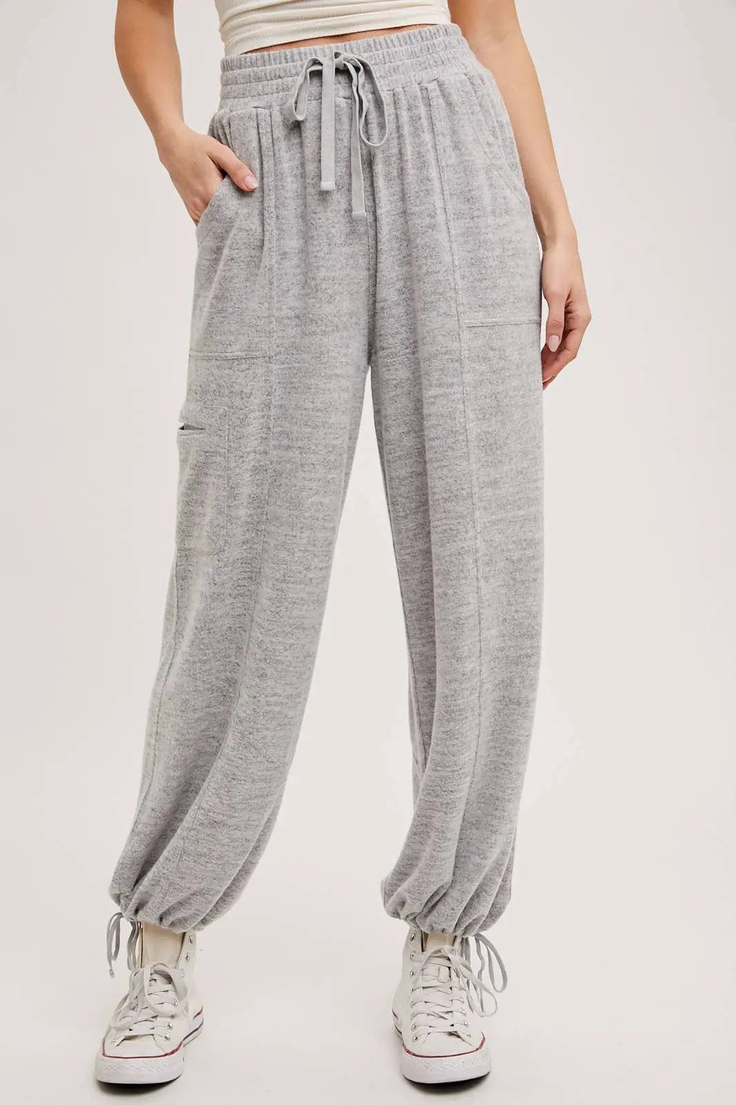 Bluivy Bluivy - Cloud Nine High-Waist Drawstring Joggers - Joggers