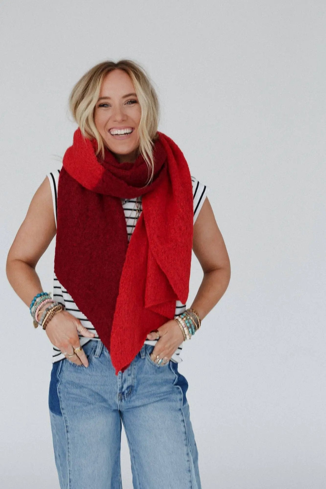 Three Bird Nest Three Bird Nest - Sunset Shades Cozy Scarf - Scarves & Shawls