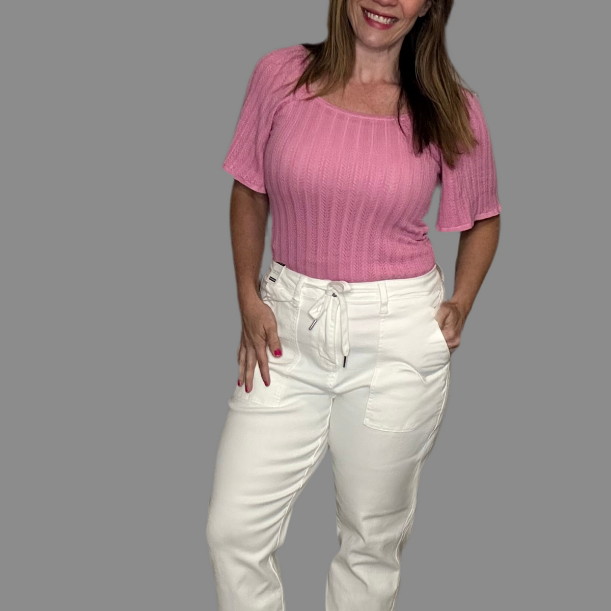 Judy Blue High-Waist White Aurora Weekender Jeans
