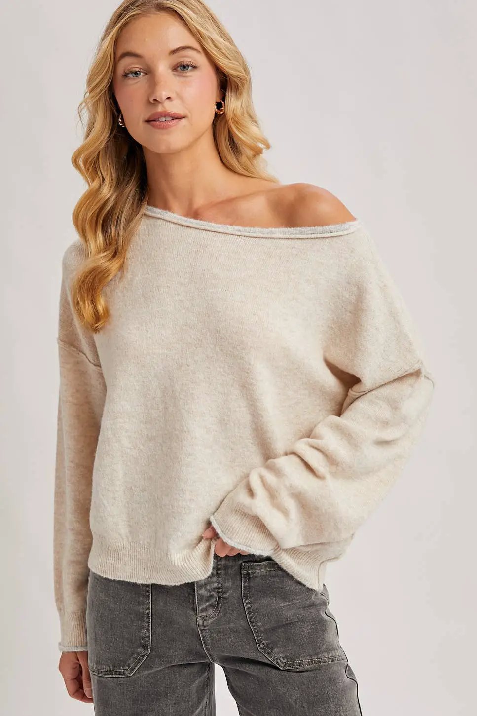 Bluivy The Soft Spoken Boatneck Pullover - Sweaters