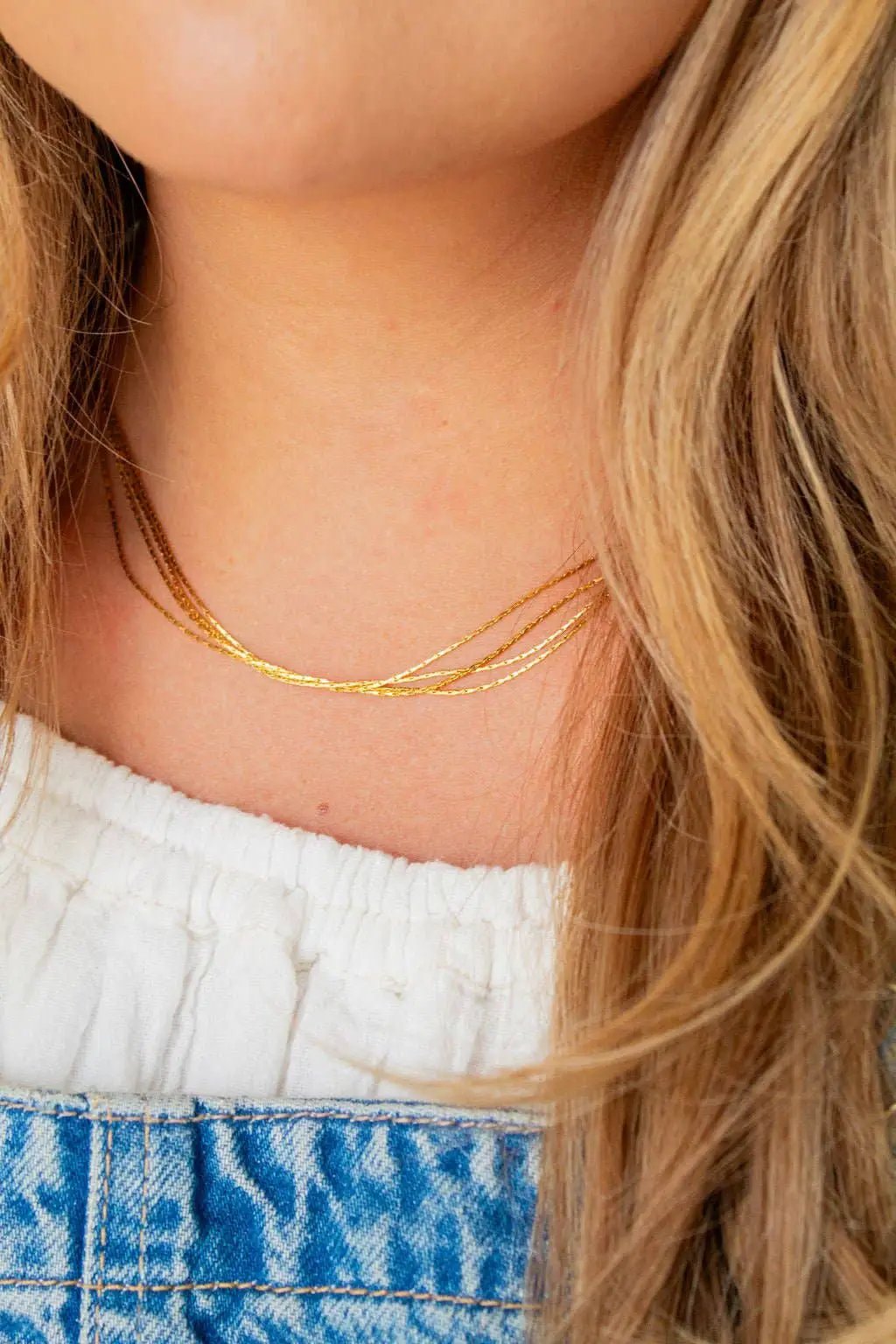 Shop ANDi Dainty Multi-Layer Chain Necklace - Necklaces