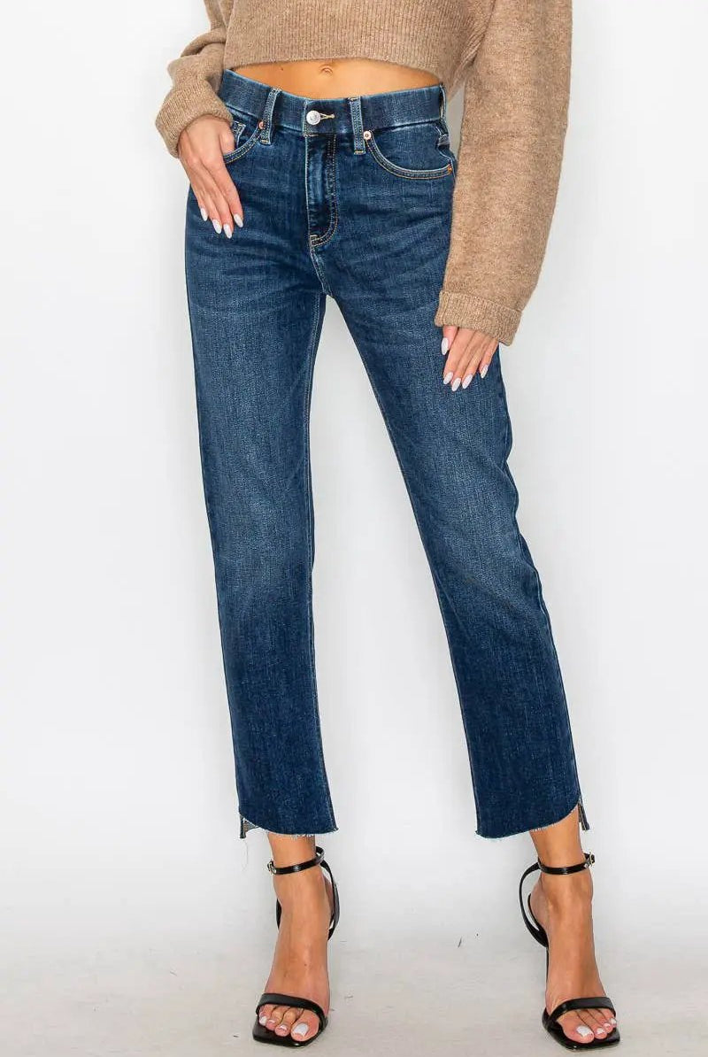ARTEMIS VINTAGE Artemis Vintage Tummy Control High Rise Straight Jeans - Jeans
