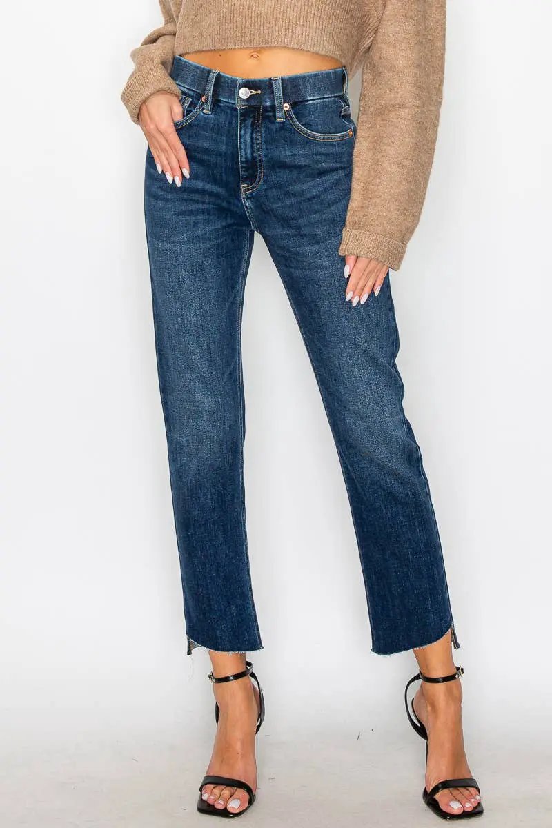 ARTEMIS VINTAGE Artemis Vintage Tummy Control High Rise Straight Jeans - Jeans