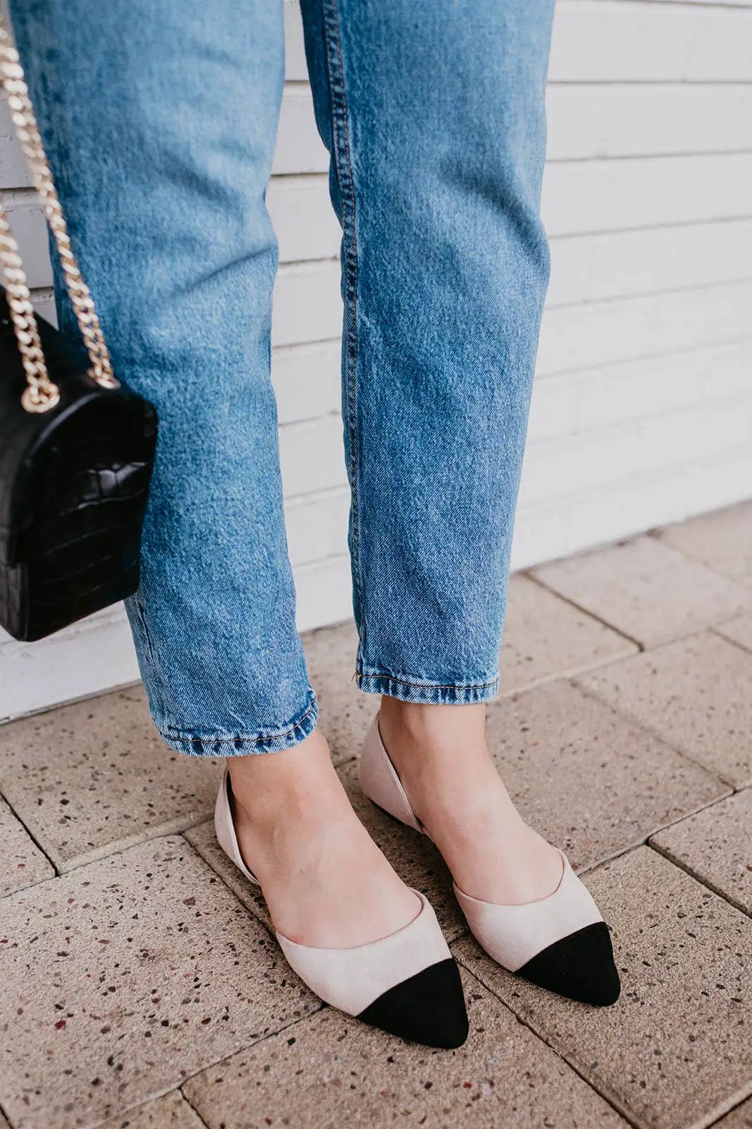 Rollasole Posh Black Toe Flats - Flats